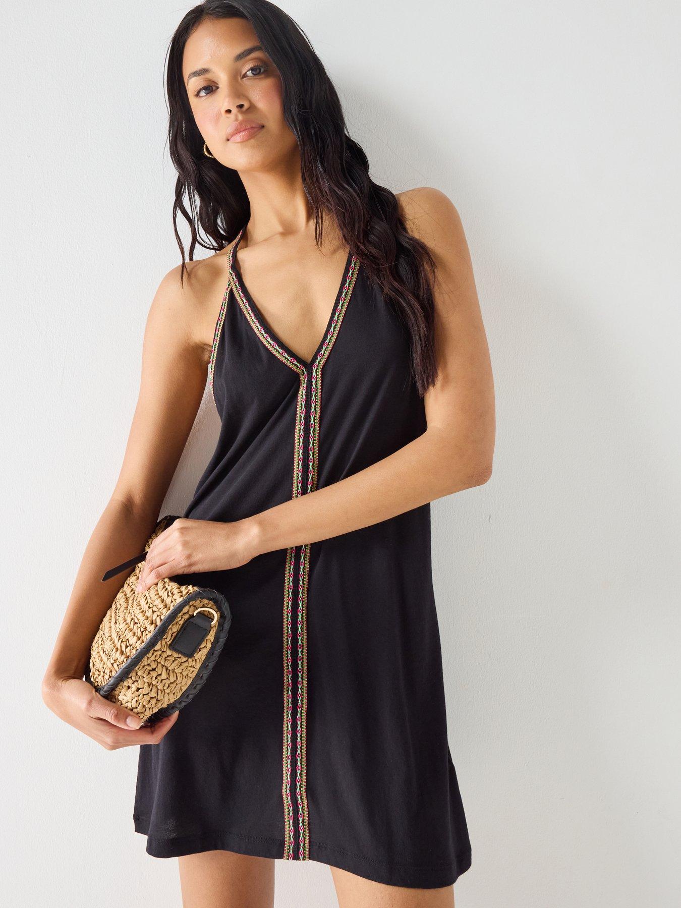 pitusa-pima-lightweight-mini-beach-dress-black