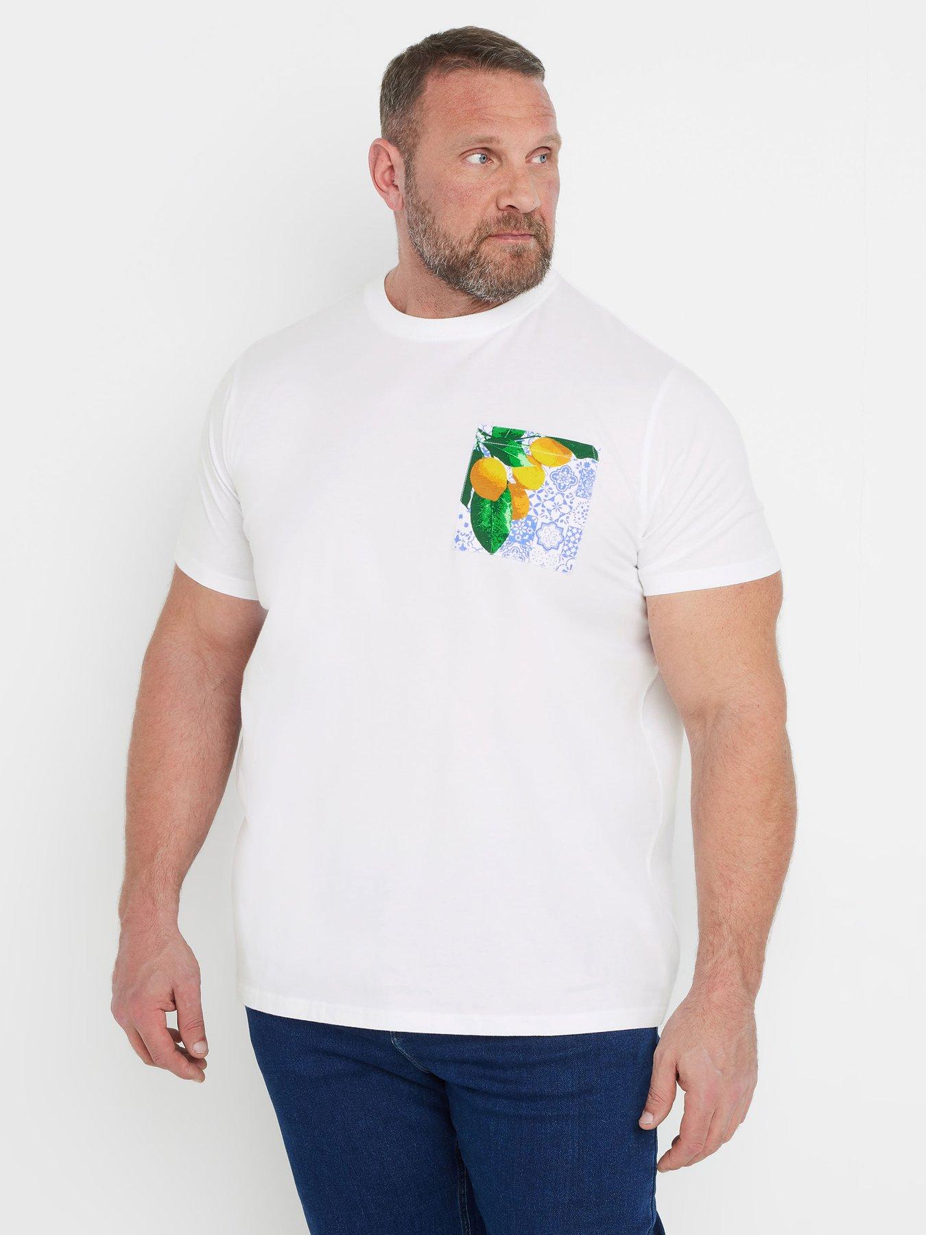badrhino-lemon-print-t-shirt-white