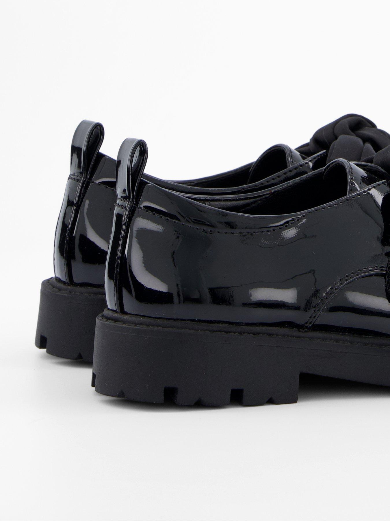 Image 6 of 7 of The Very Collection Girls Patent Mary Jane Bow School Shoes - Black