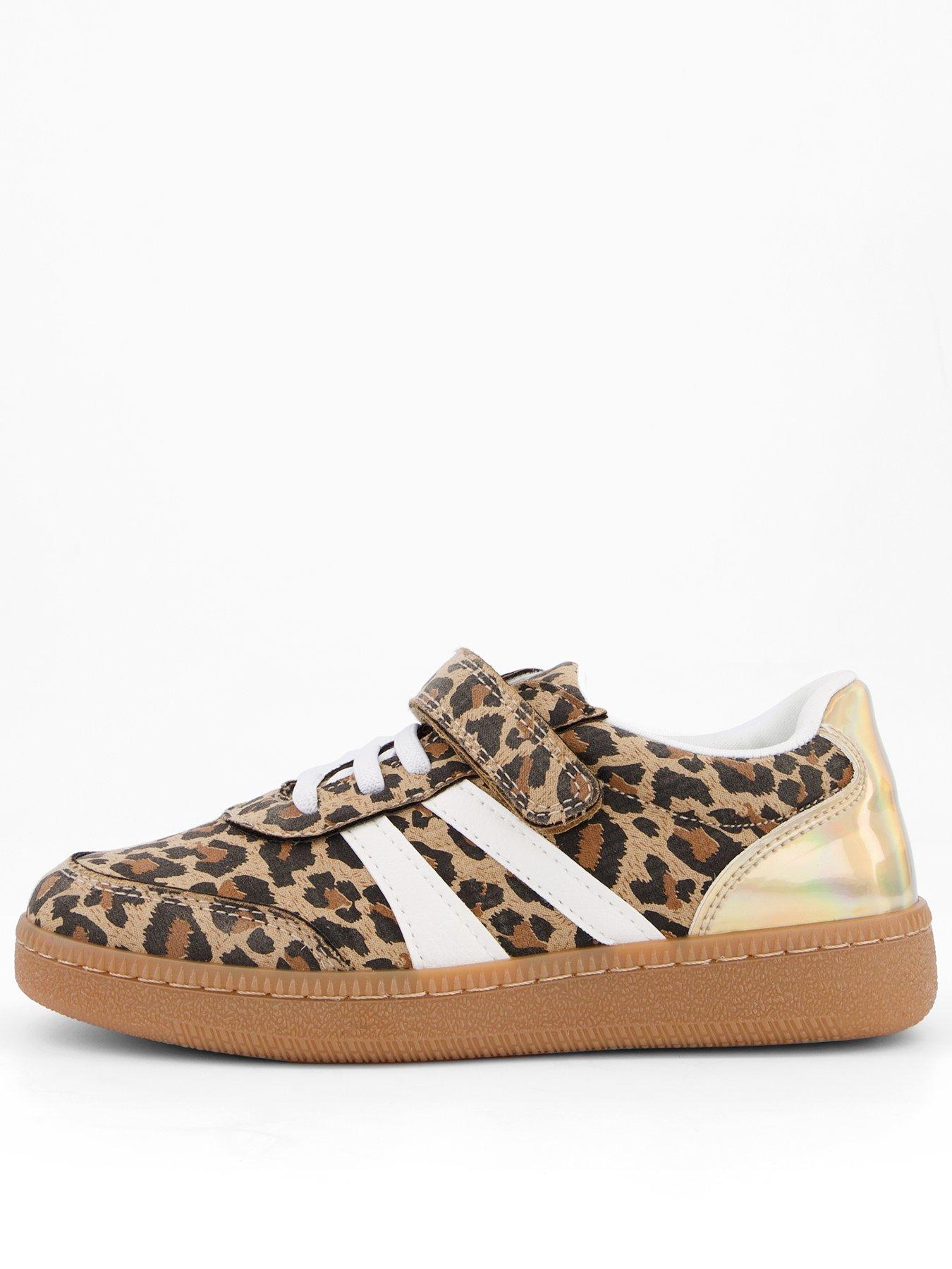 undefined Girls Leopard Print Trainer