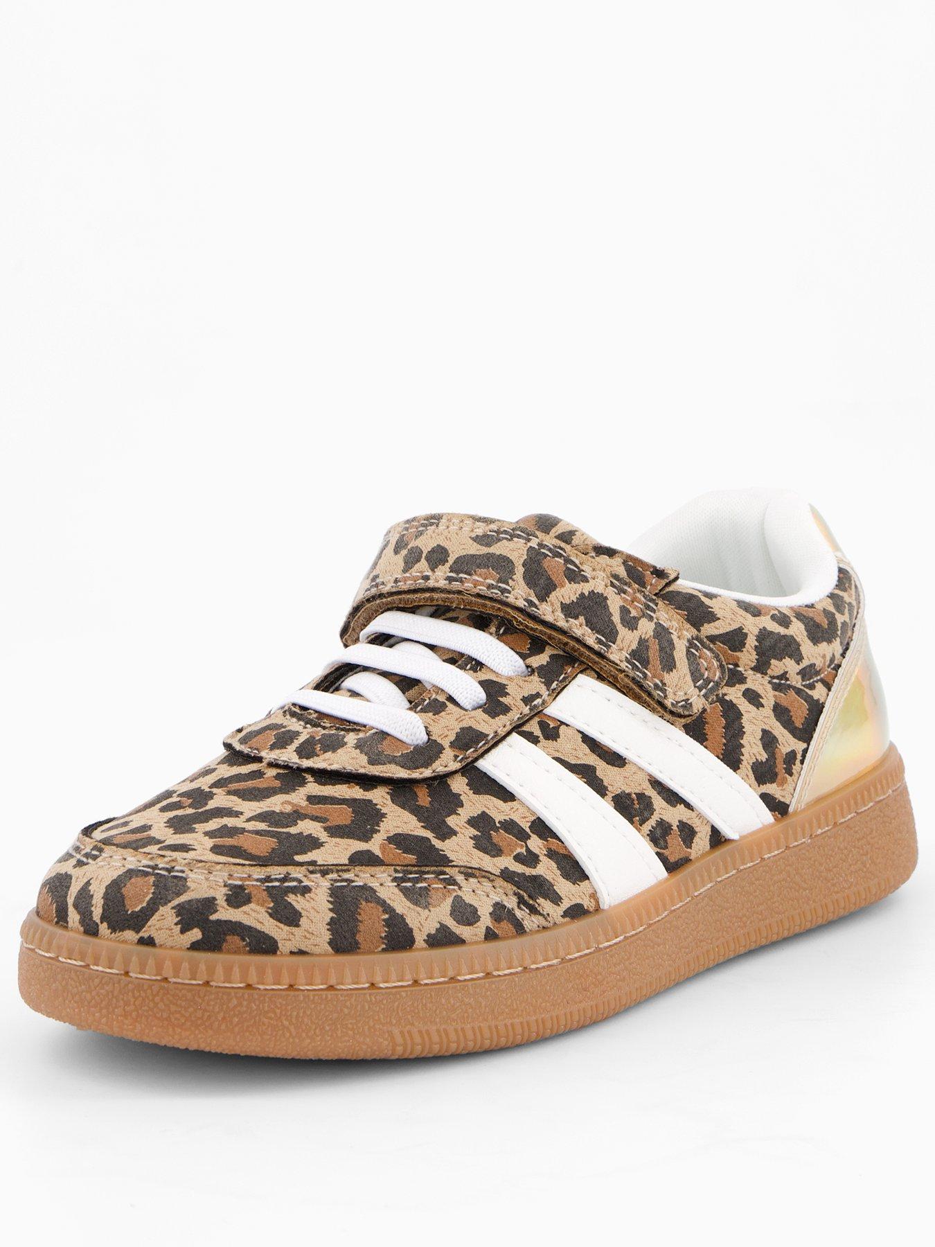 Image 2 of 7 of V by Very Girls Leopard Print Trainer - Brown