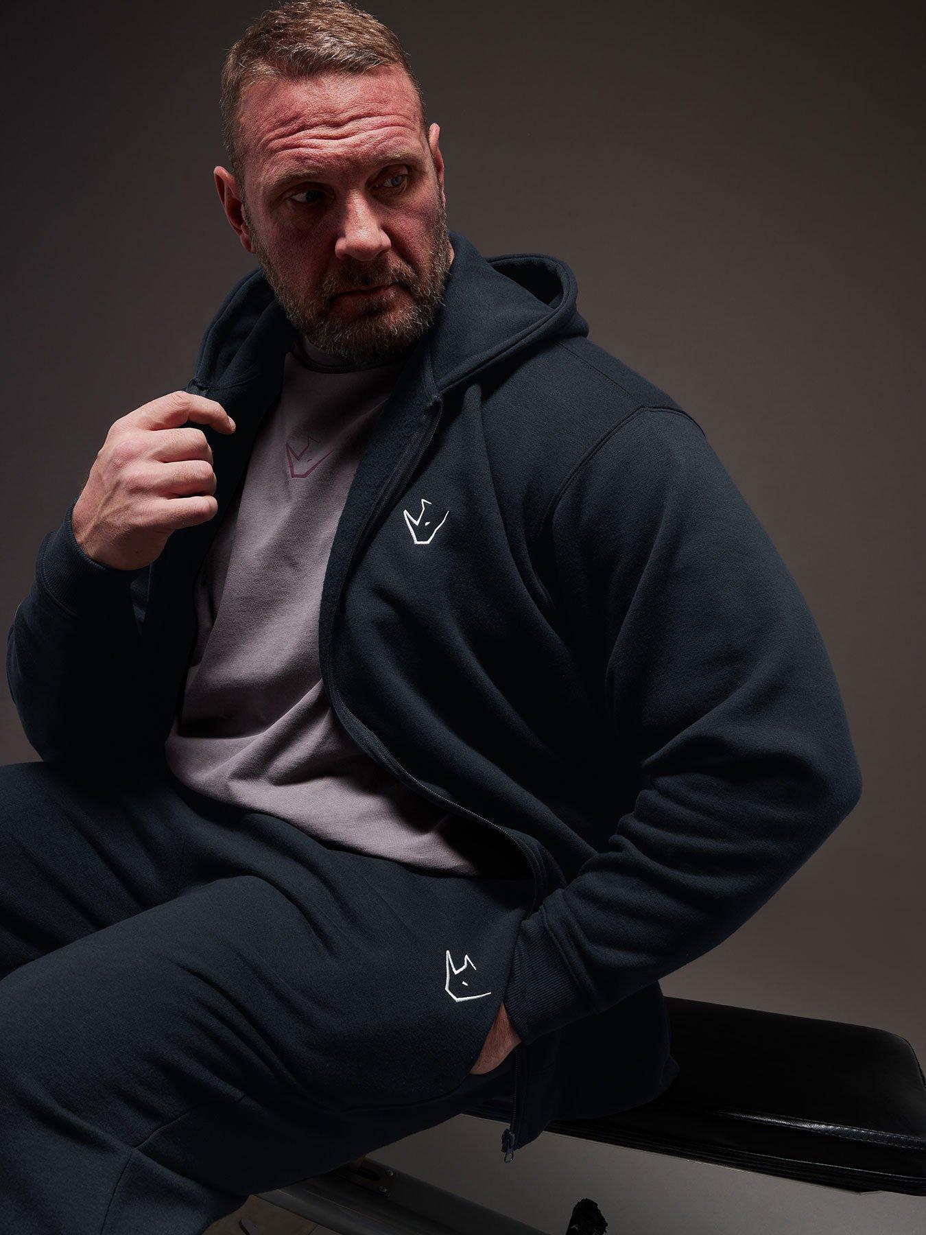 undefined Ironrhino Logo Zip Through Hoodie - Blue