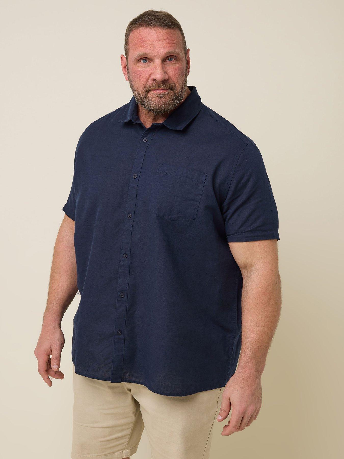 badrhino-short-sleeve-linen-shirt-blue