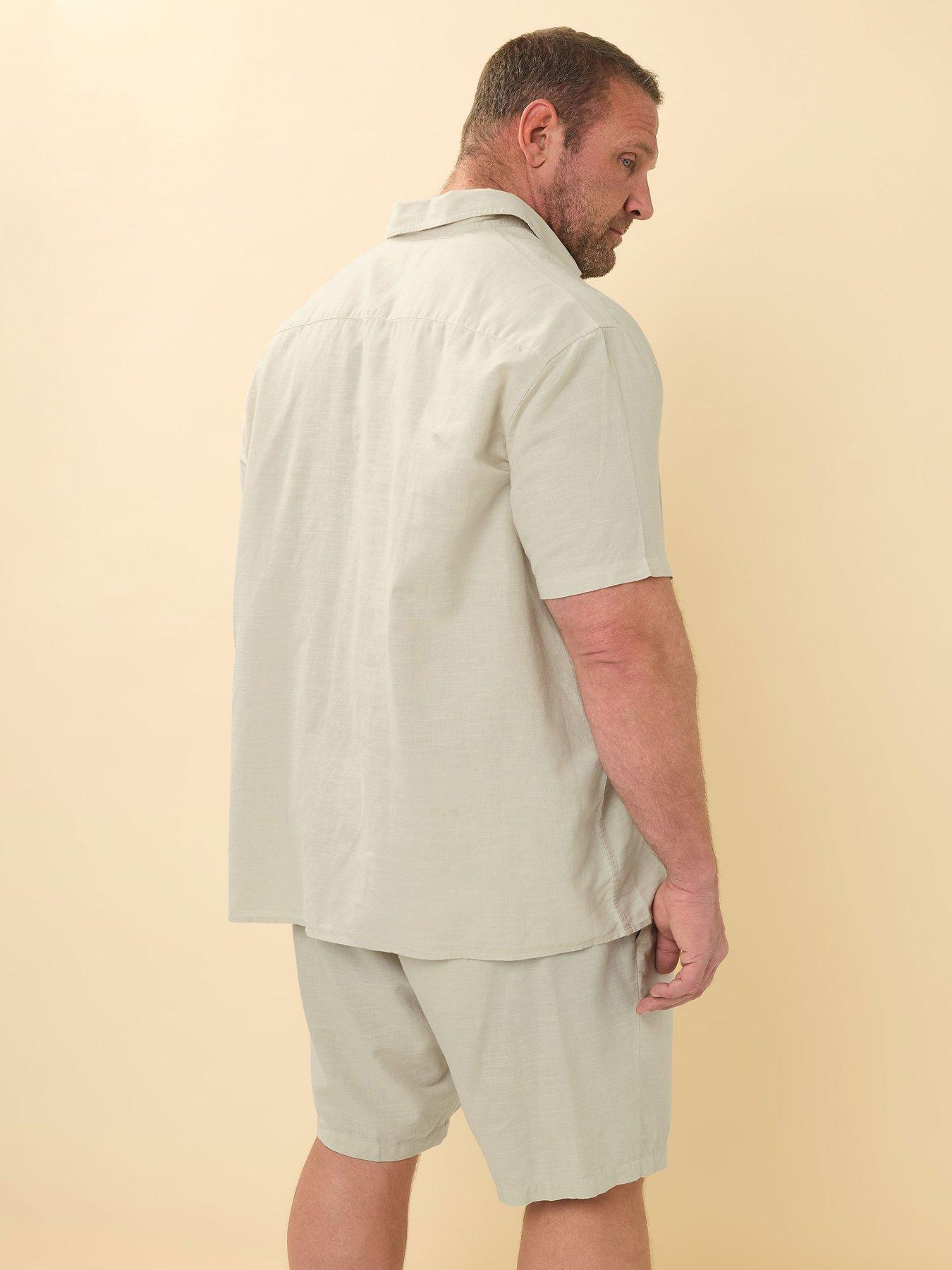  image of badrhino-linen-shorts-natural