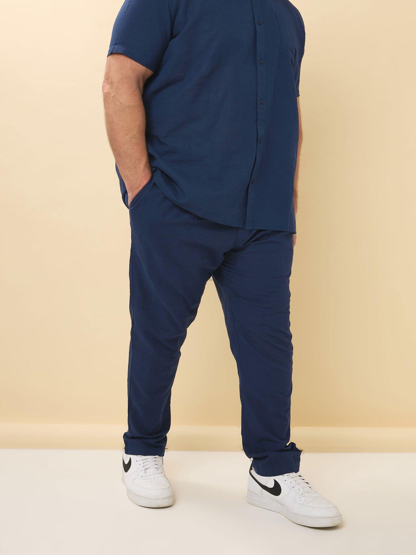  image of badrhino-badrhino-linen-trousers