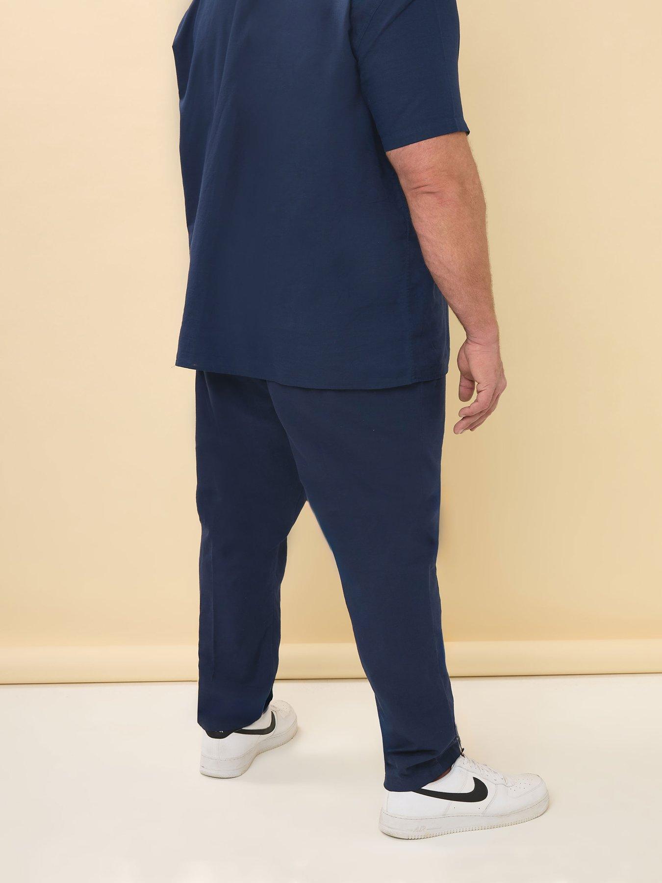 stillFront image of badrhino-badrhino-linen-trousers