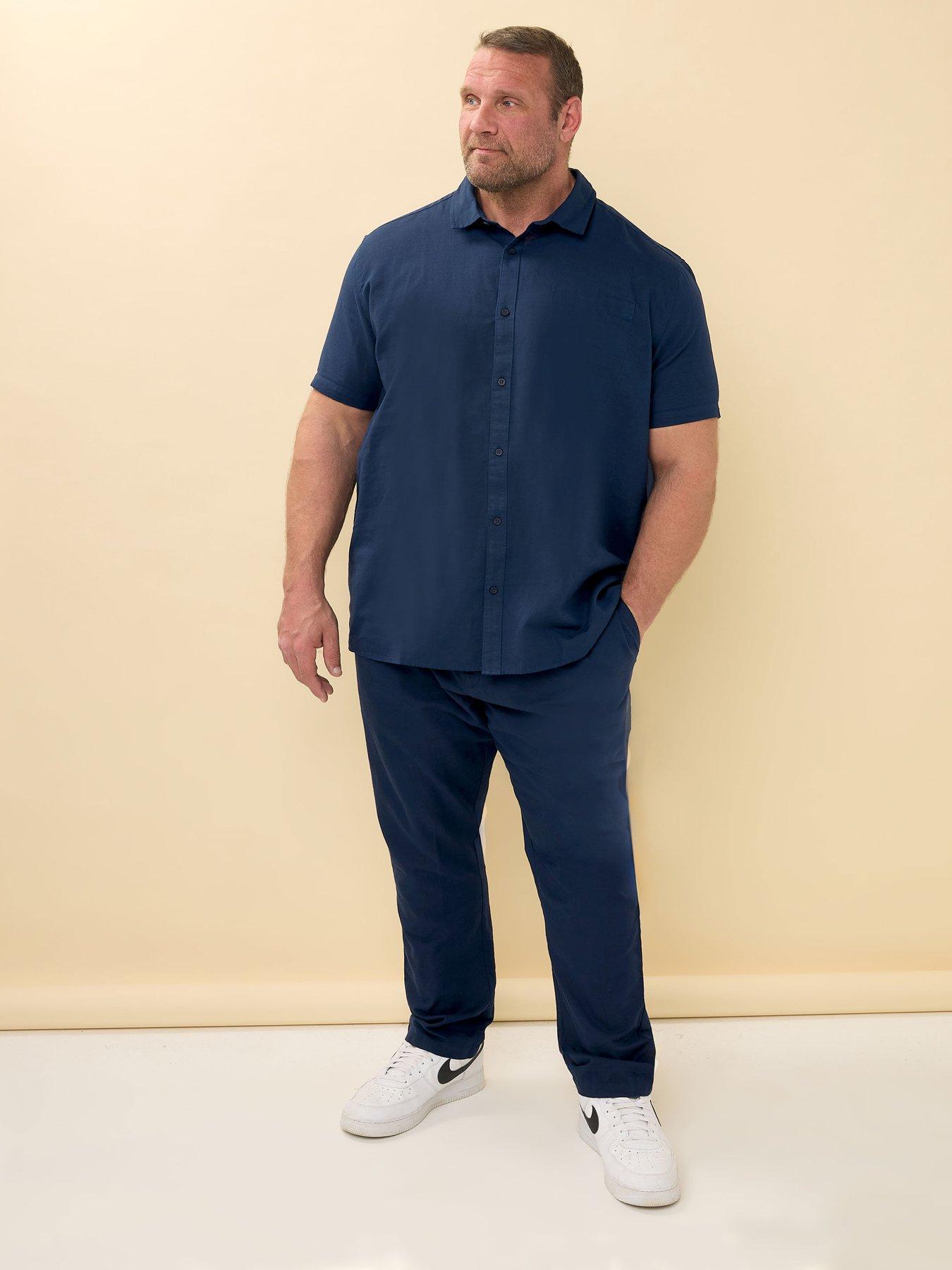  image of badrhino-badrhino-linen-trousers