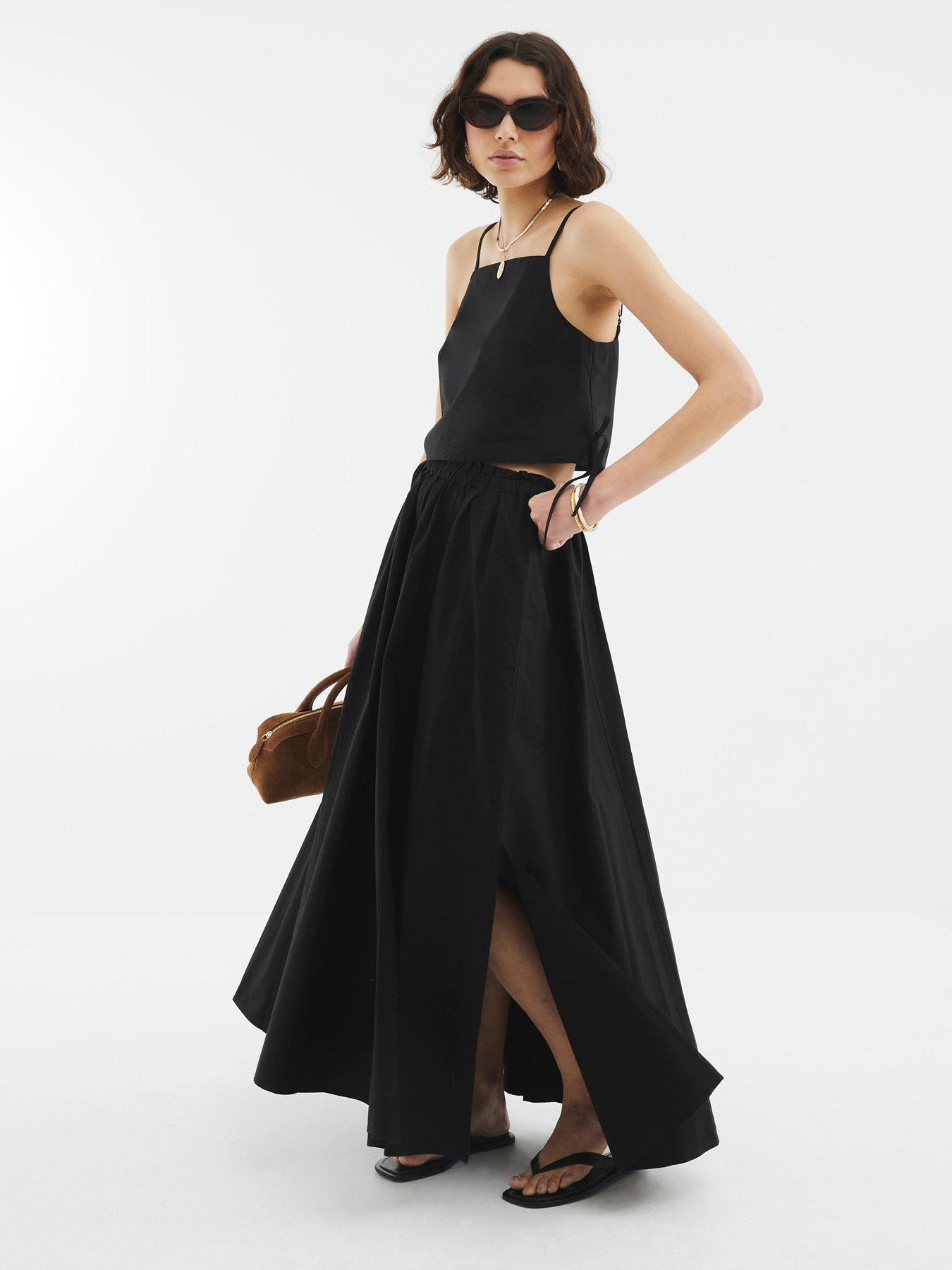 river-island-poplin-maxi-skirt-black