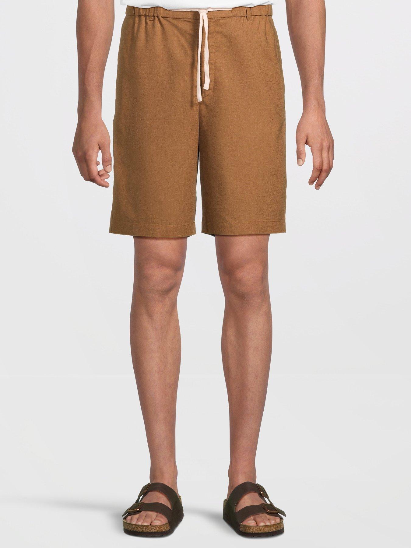  image of mango-cabrera-smart-casual-bermuda-shorts-brown