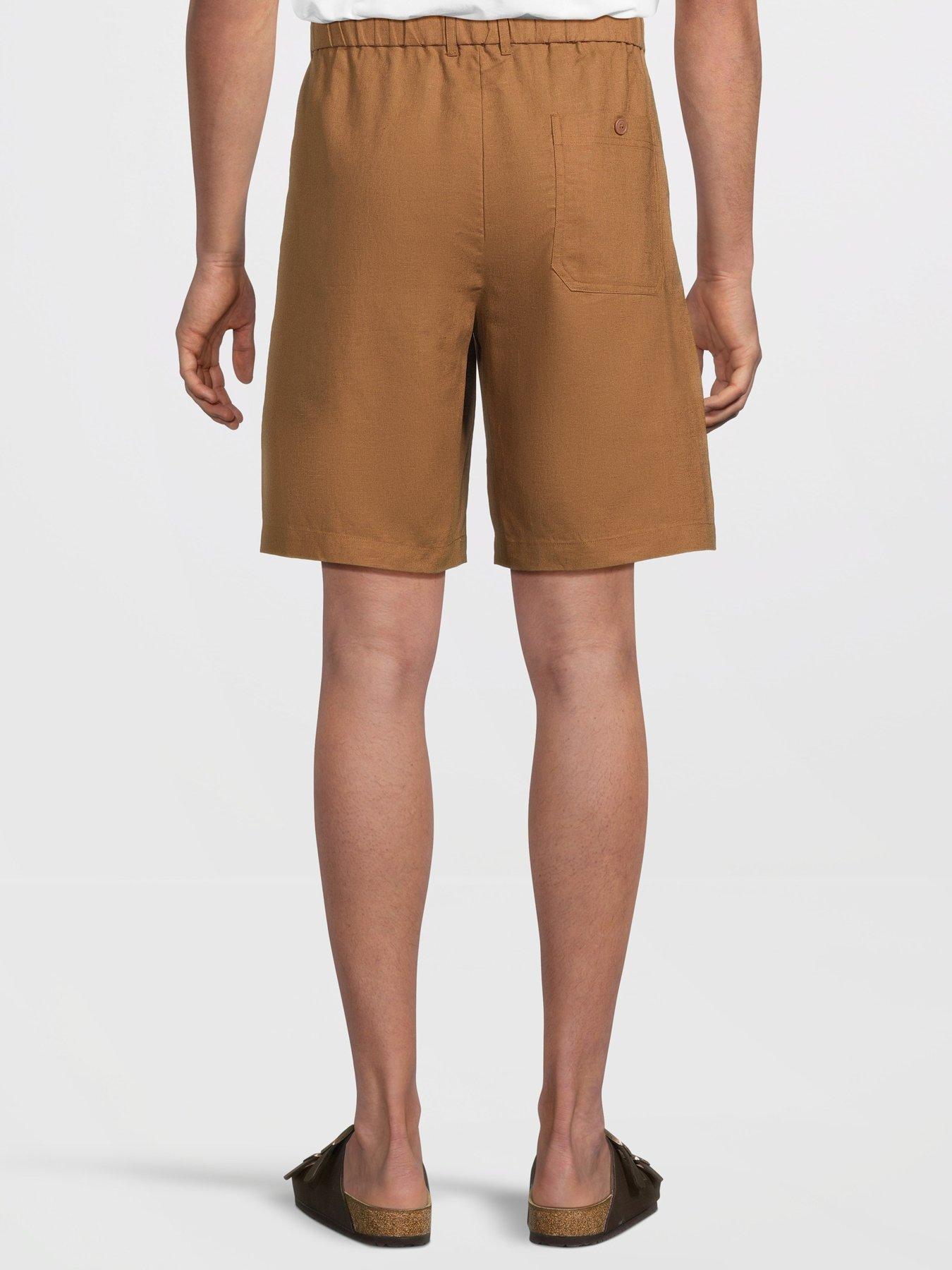  image of mango-cabrera-smart-casual-bermuda-shorts-brown