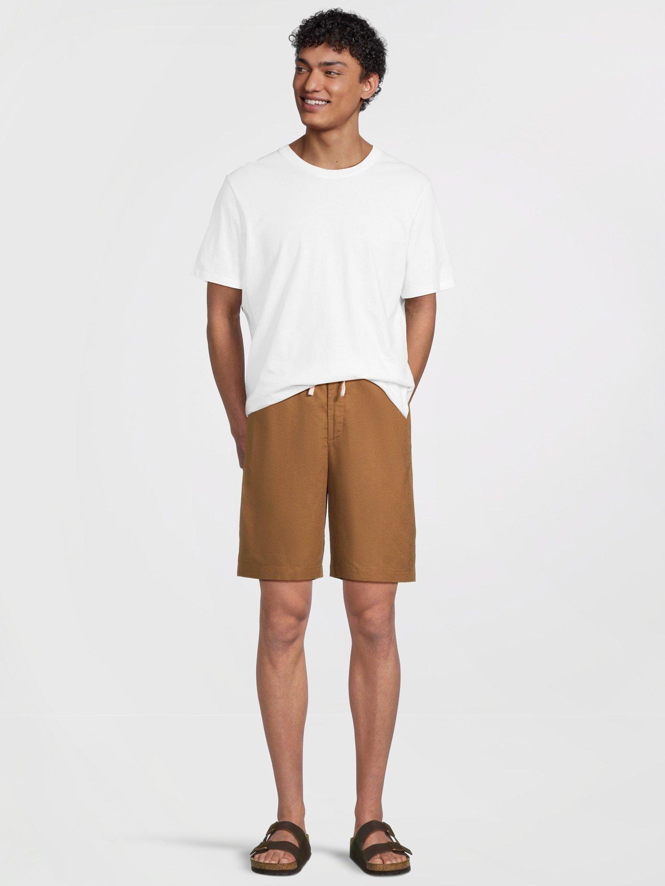  image of mango-cabrera-smart-casual-bermuda-shorts-brown