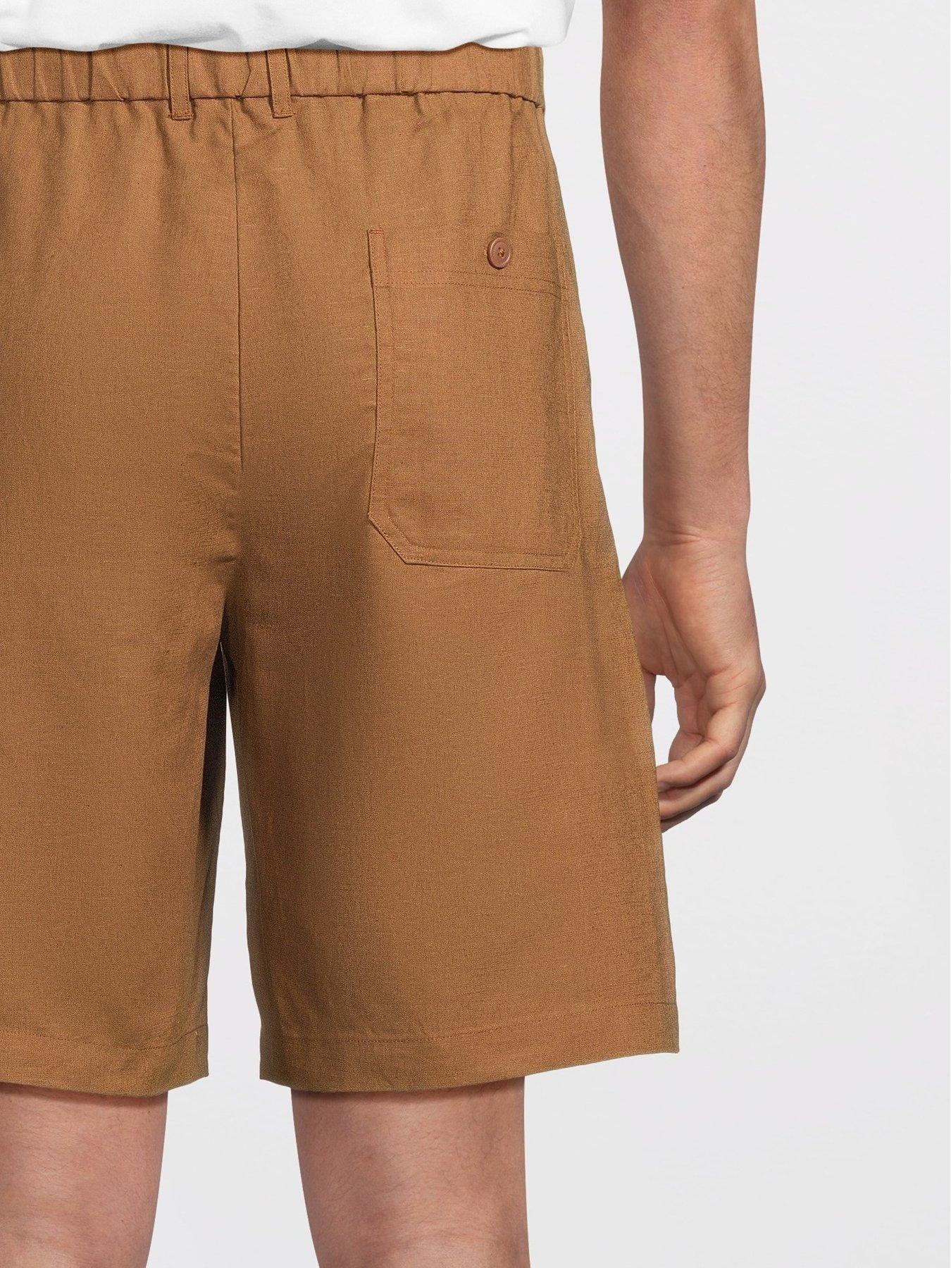  image of mango-cabrera-smart-casual-bermuda-shorts-brown