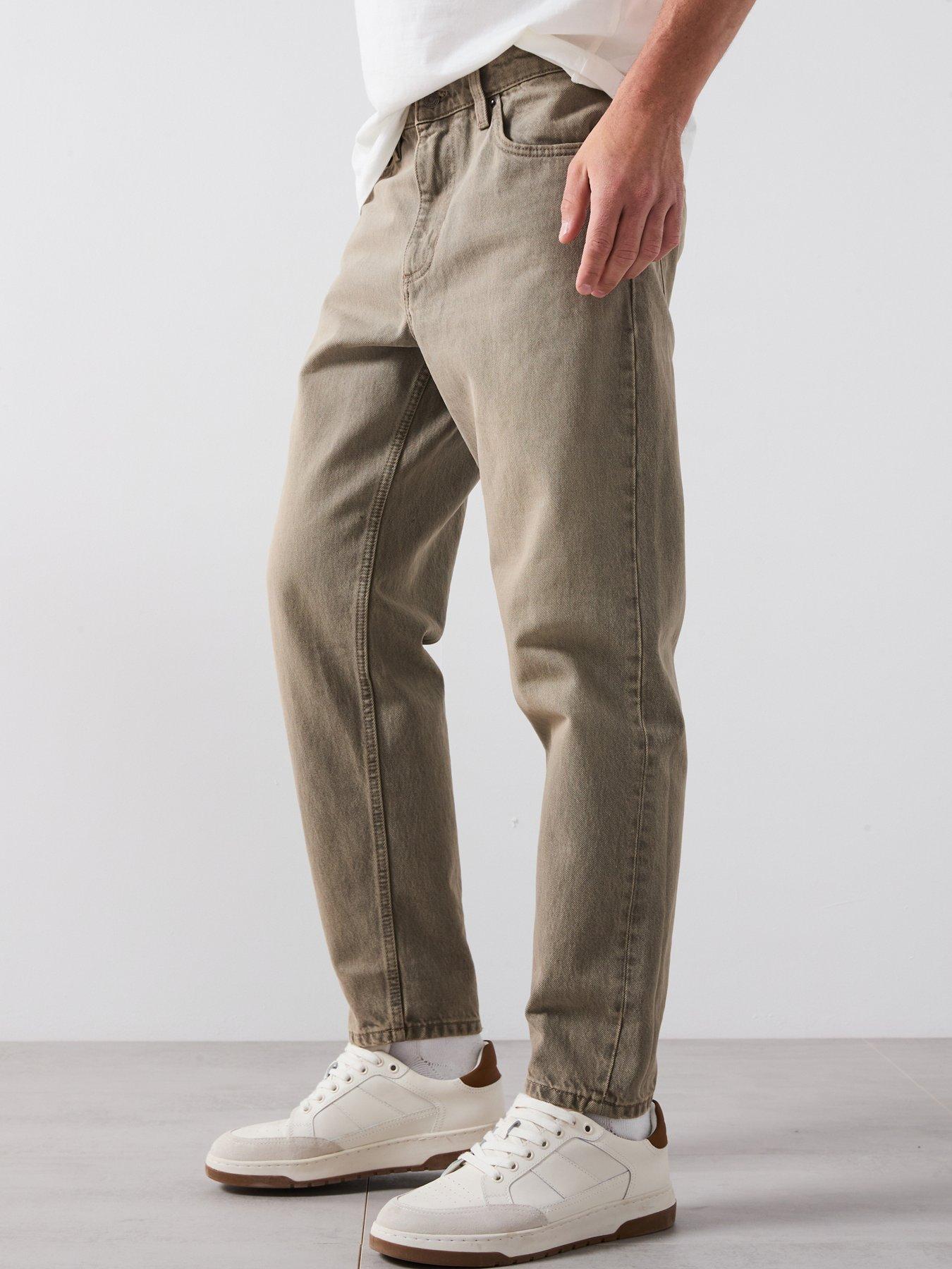 mango-mango-sammy-tapered-fit-faded-jeans