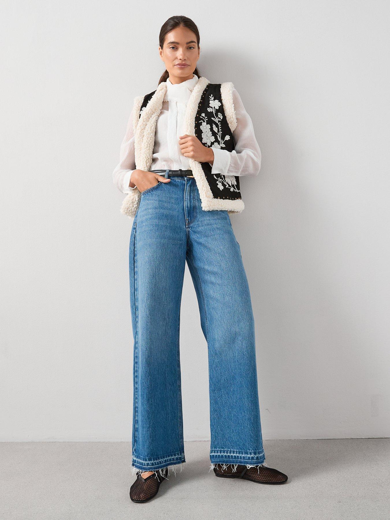 Image 3 of 6 of The Very Collection Embroidered Borg Gilet - Multi