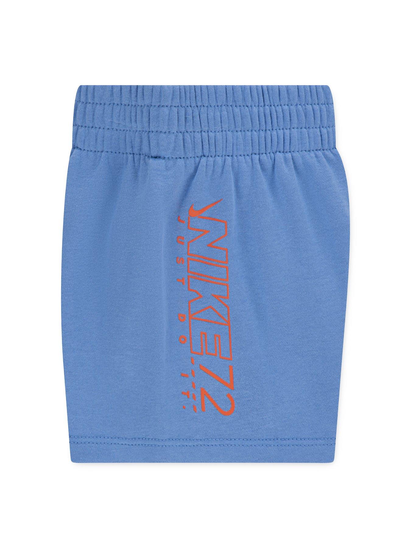 Image 3 of 5 of Nike Infant Boys Just Do It Shorts And T-Shirt Set - Blue