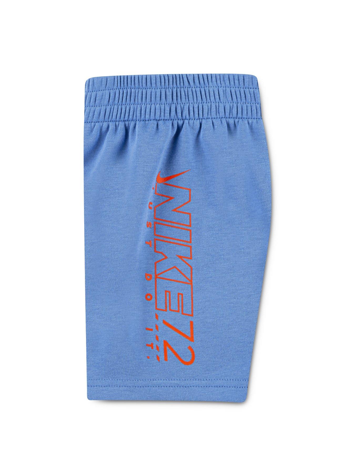 Image 3 of 5 of Nike Kids Boys Just Do It Shorts And T-Shirt Set - Blue