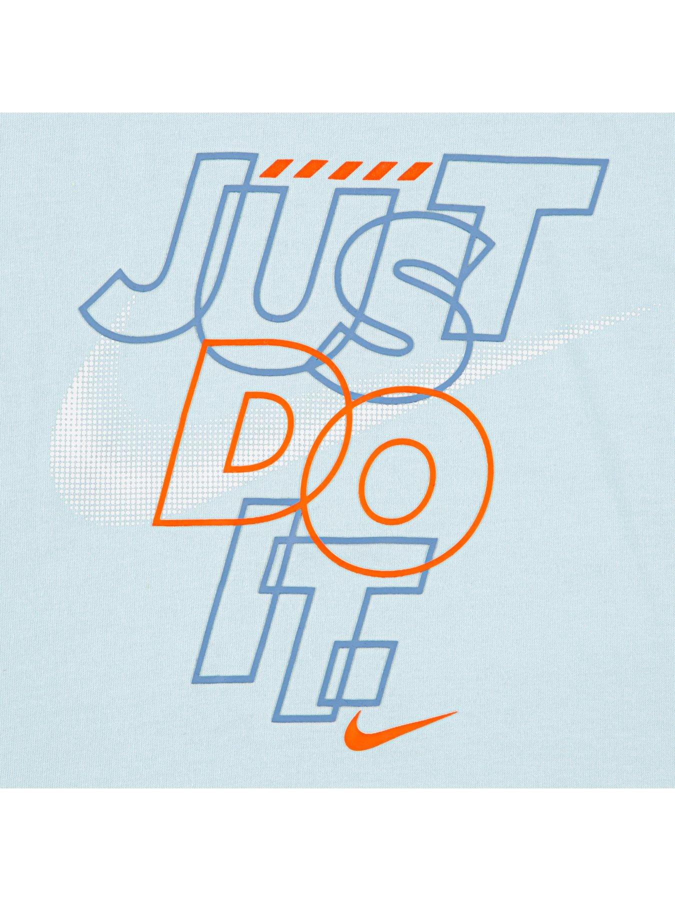 Image 5 of 5 of Nike Kids Boys Just Do It Shorts And T-Shirt Set - Blue