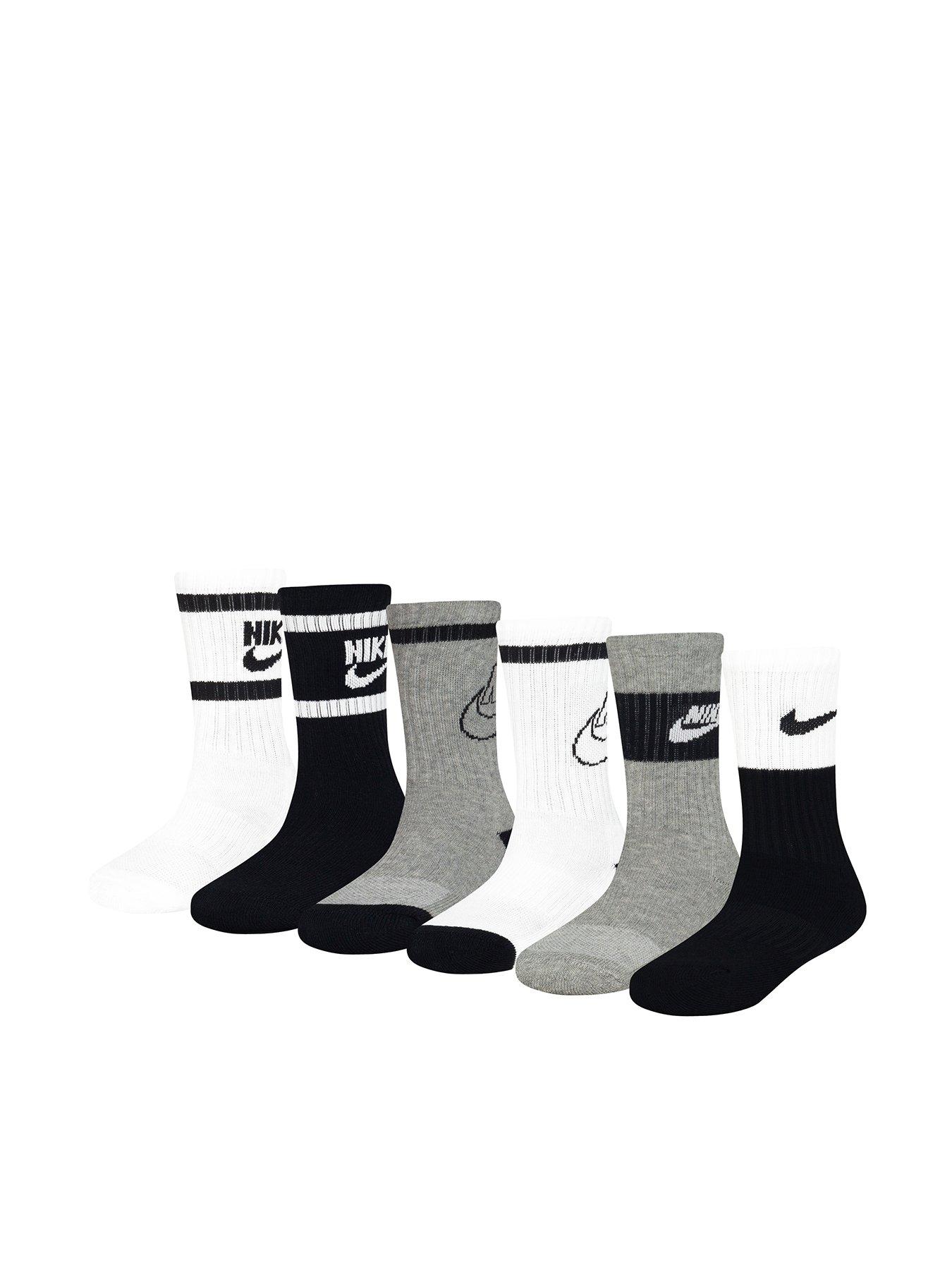 undefined Kids Unisex Retro Crew Socks 6 Pack - Multi