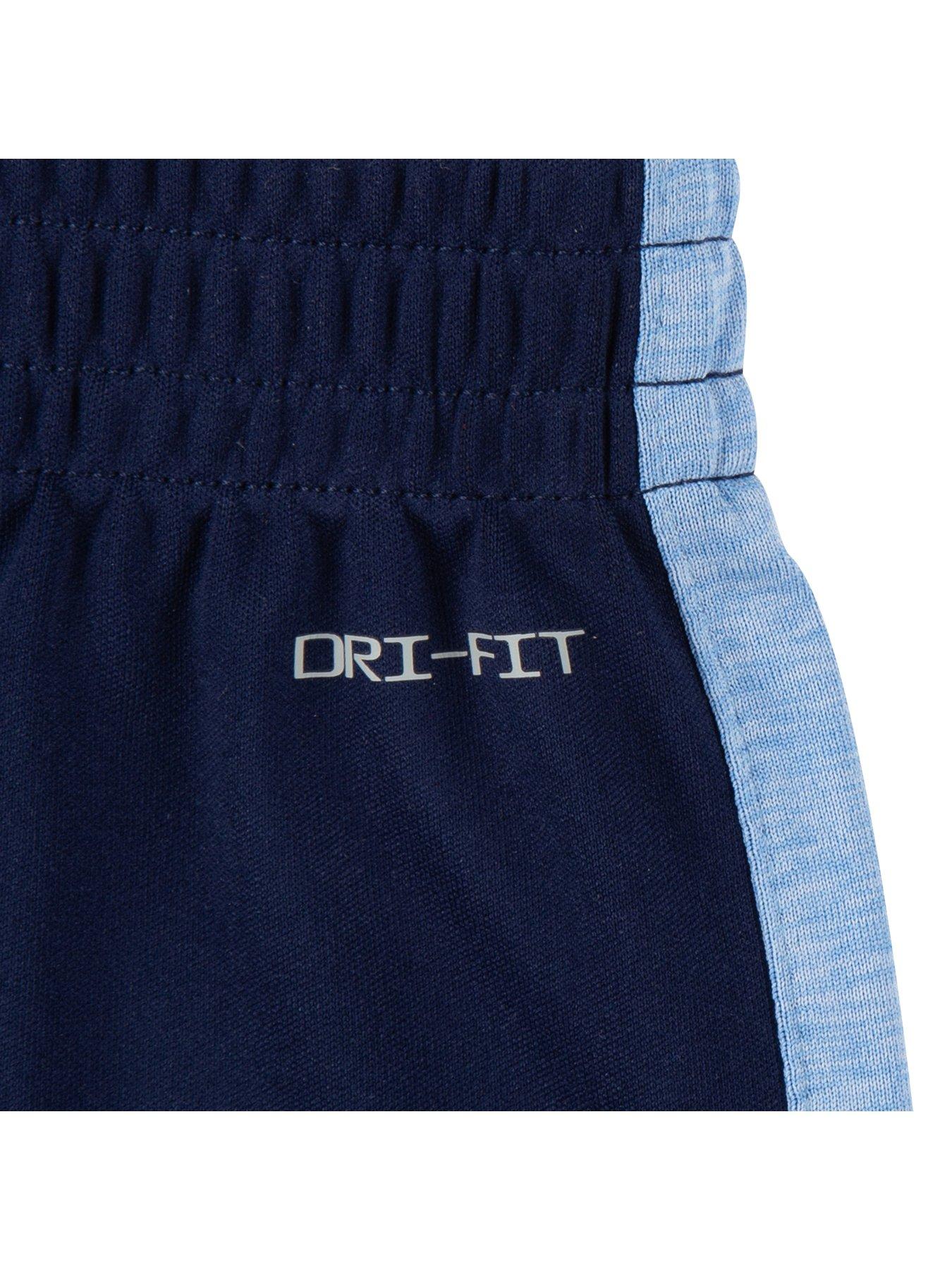 Image 4 of 6 of Nike Kids Boys Dri-Fit Shorts And T-Shirt Set - Blue