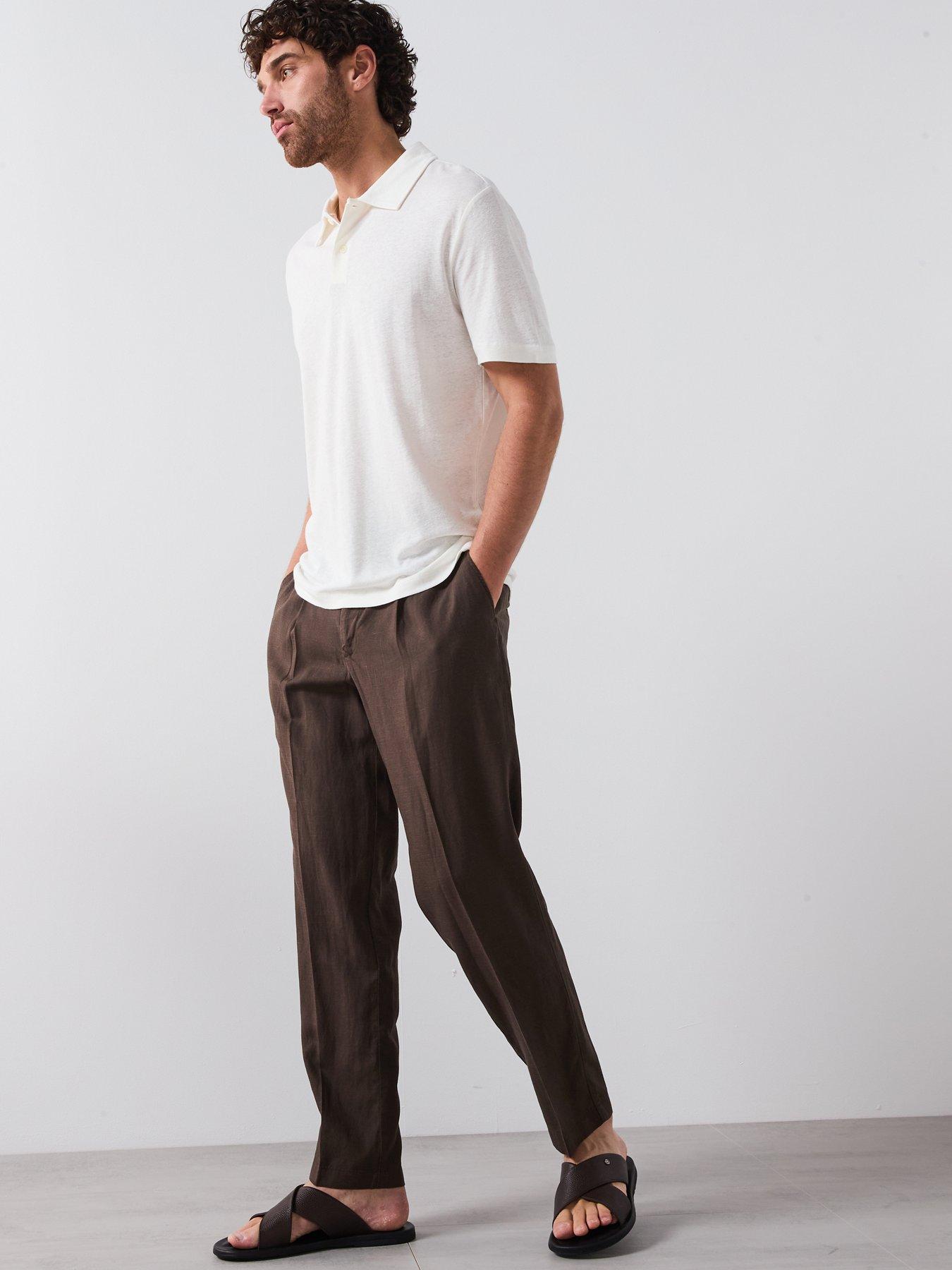  image of mango-delave-smart-tencel-trousers