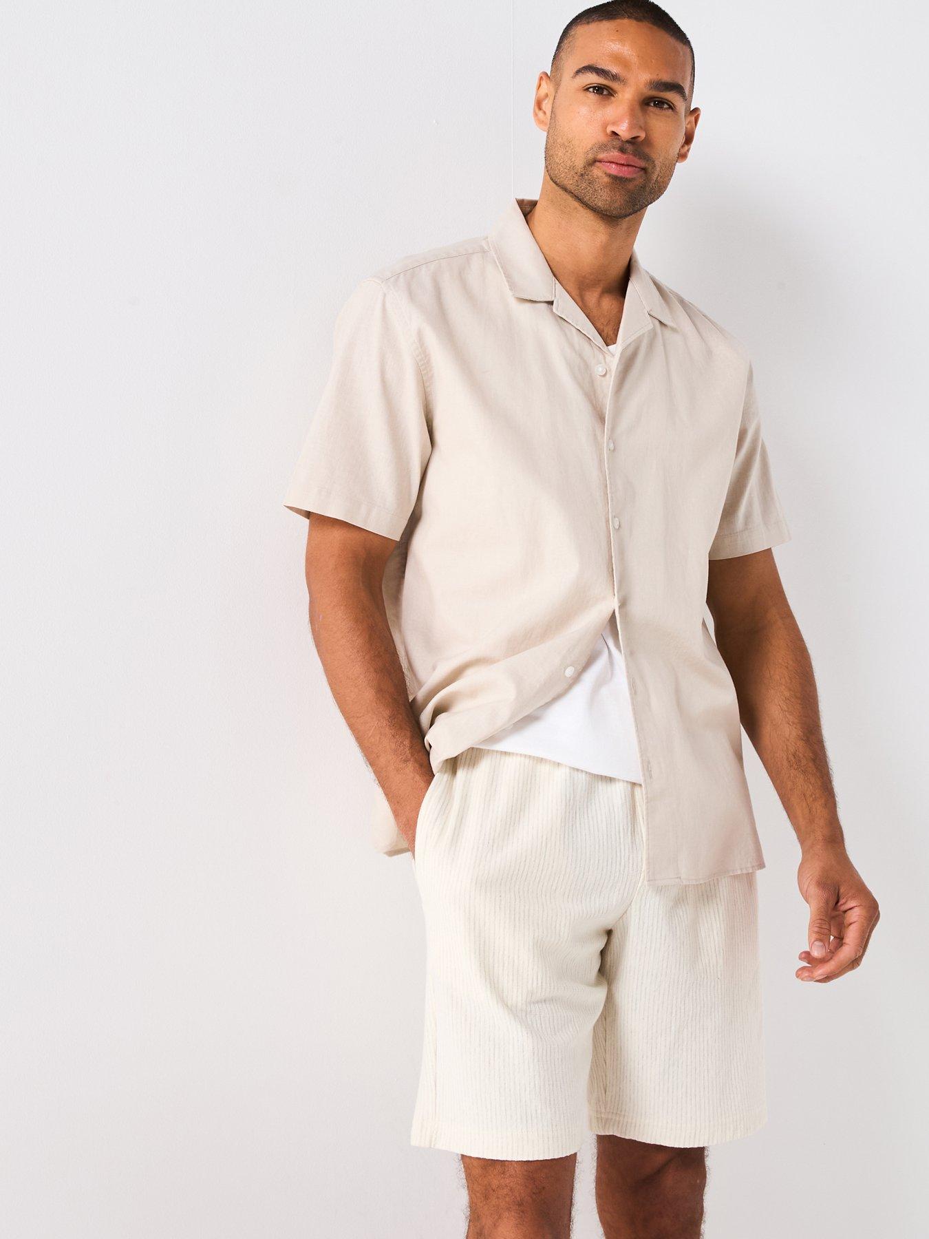 Image 6 of 6 of Mango Moyas Smart Casual Textured Shorts