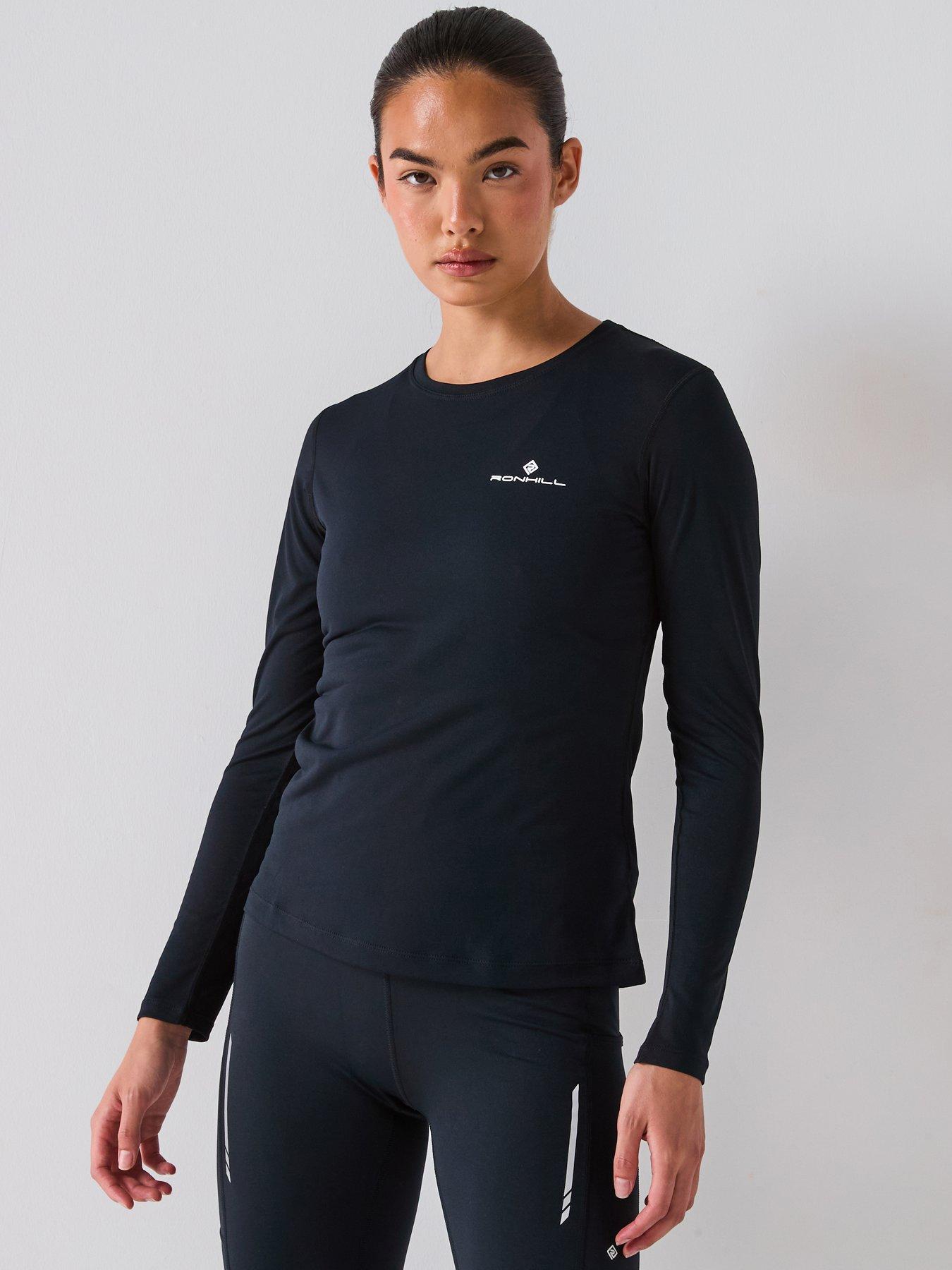 Image 1 of 6 of Ronhill Women's Running Core Long Sleeve Tee - Black
