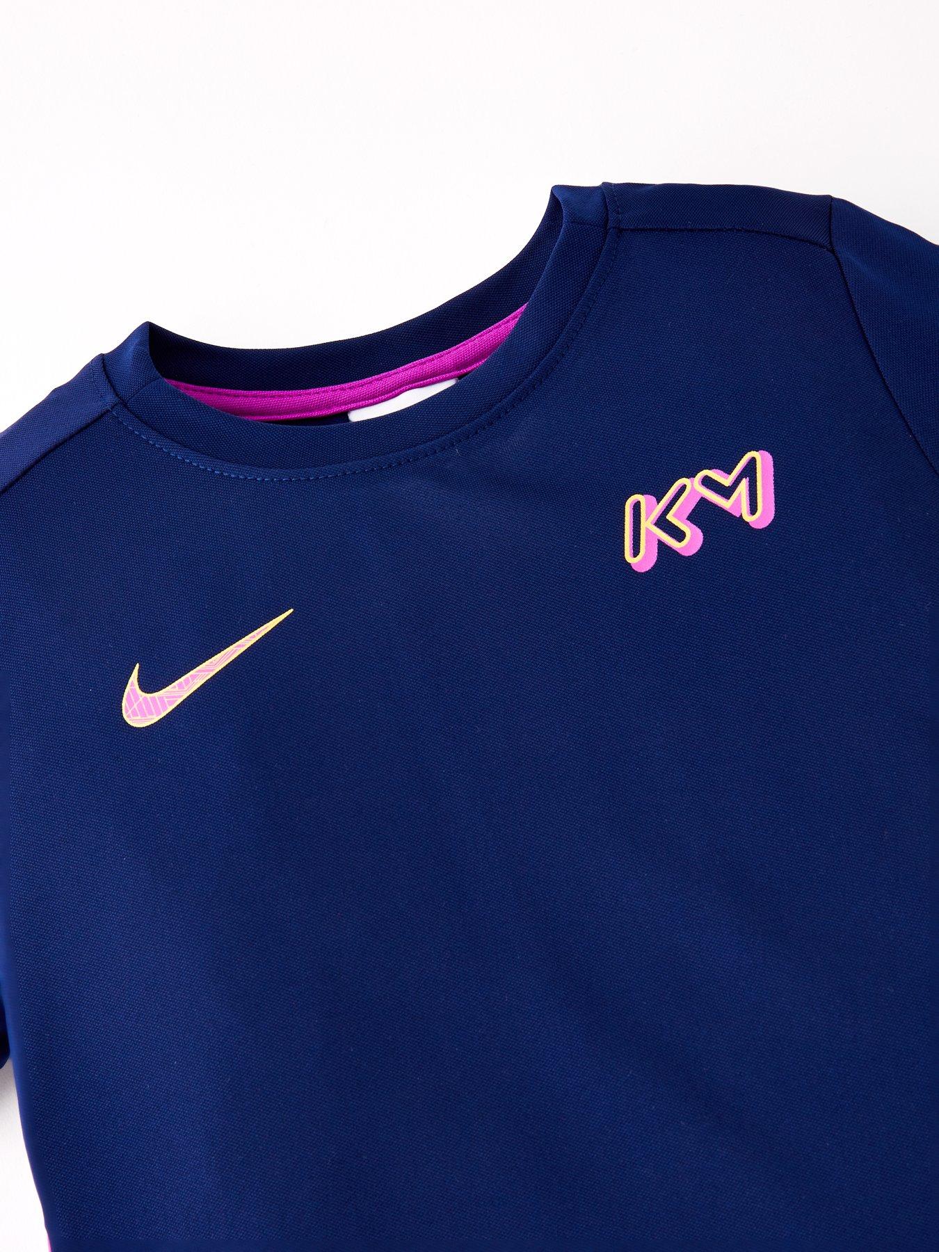 Image 3 of 6 of Nike Kids Boys Dri-Fit Mbappe Shorts And T-Shirt Set - Blue