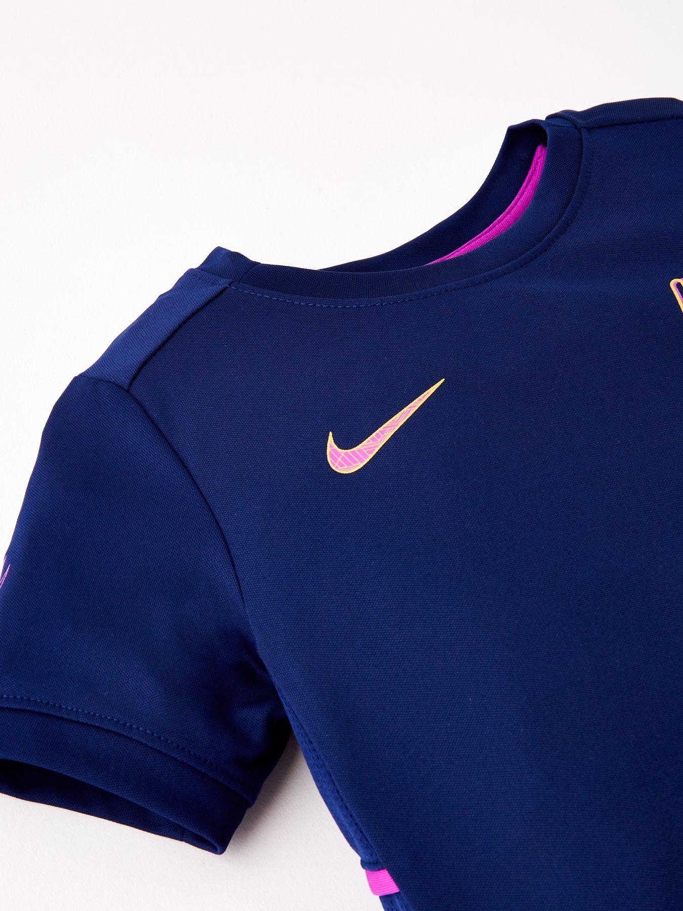 Image 5 of 6 of Nike Kids Boys Dri-Fit Mbappe Shorts And T-Shirt Set - Blue