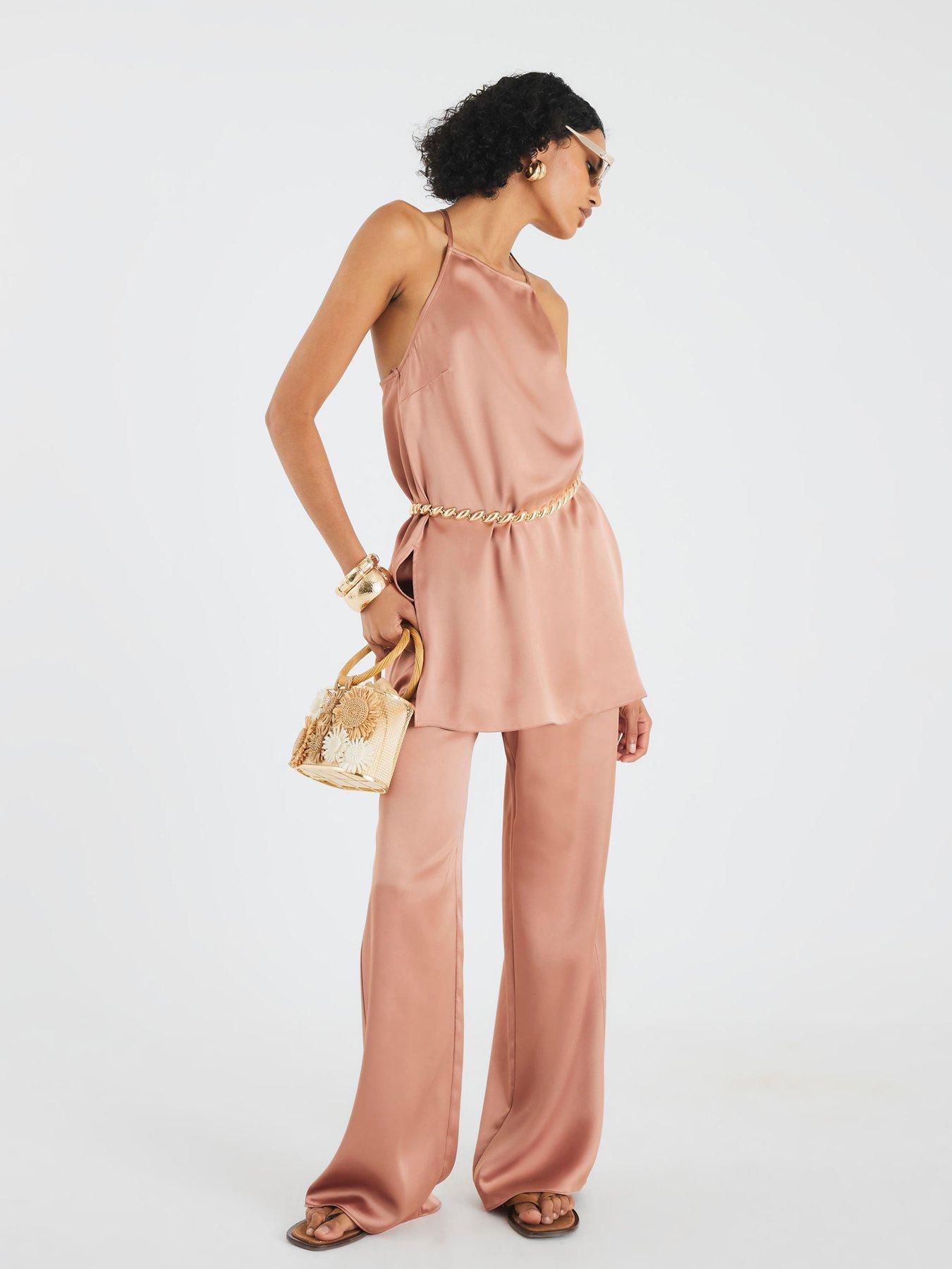 River Island Halter Neck Top - Brown