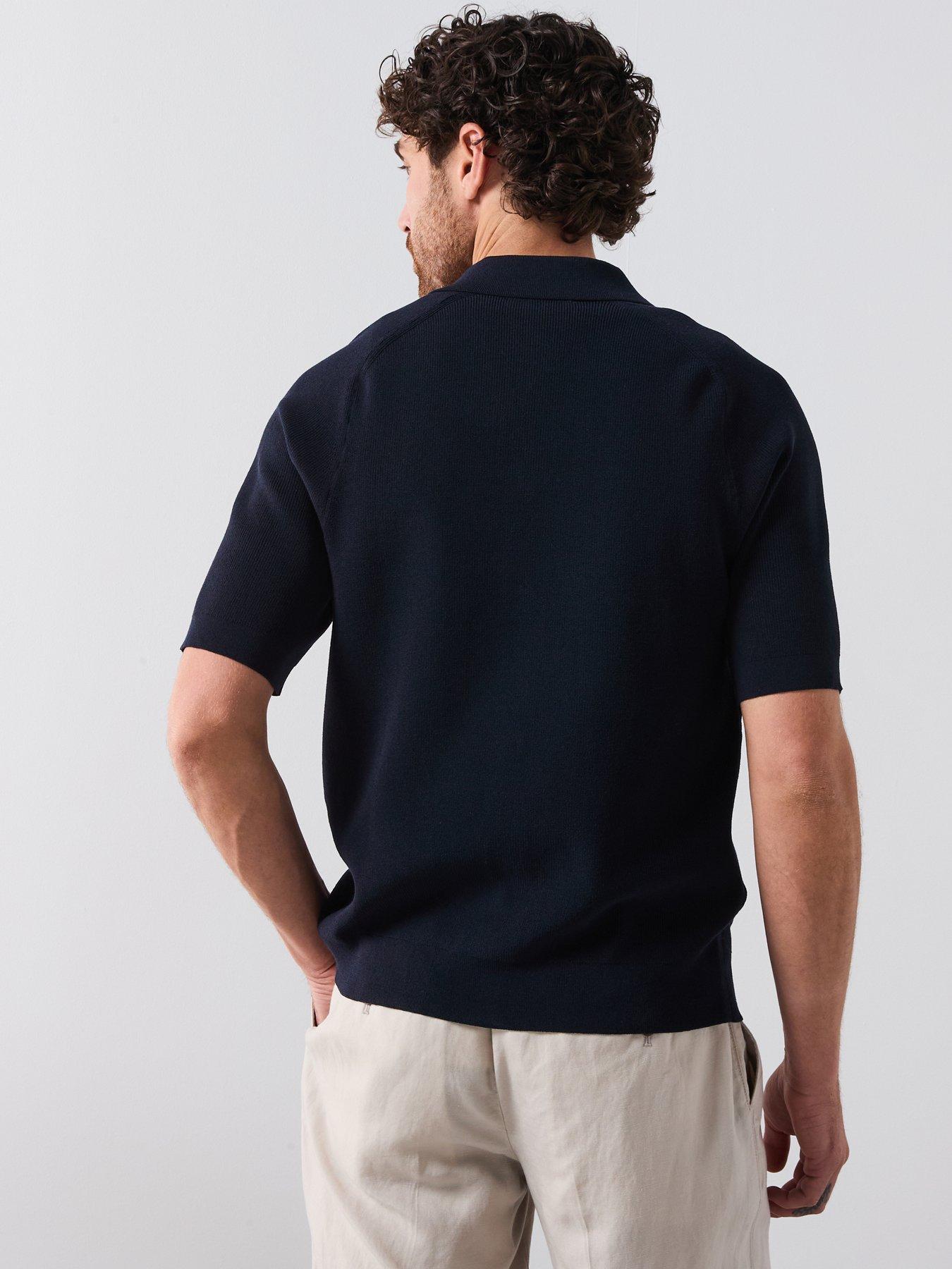 Image 2 of 5 of Mango Lino Smart Short Sleeve Button Up Shirt - Black