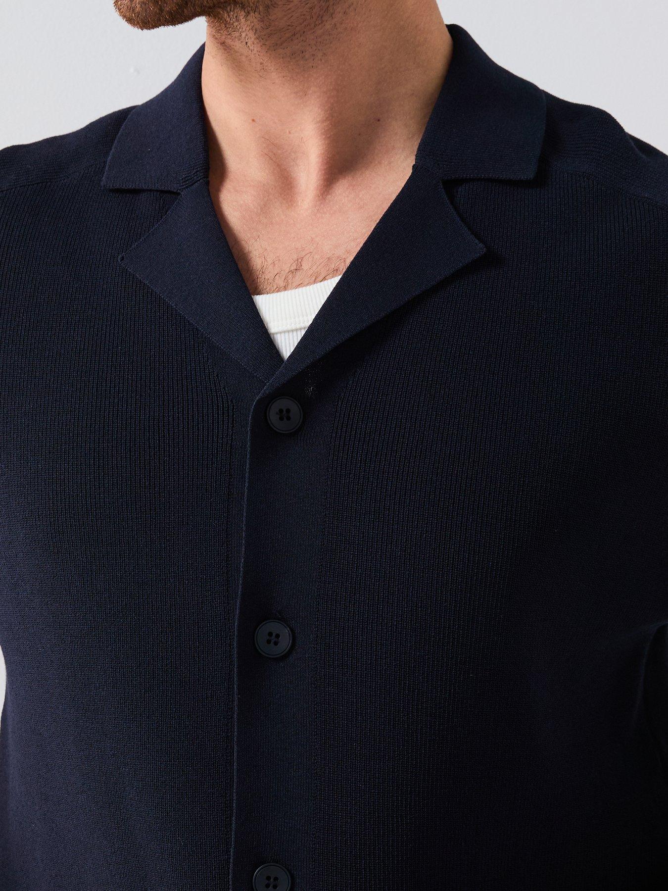 Image 4 of 5 of Mango Lino Smart Short Sleeve Button Up Shirt - Black