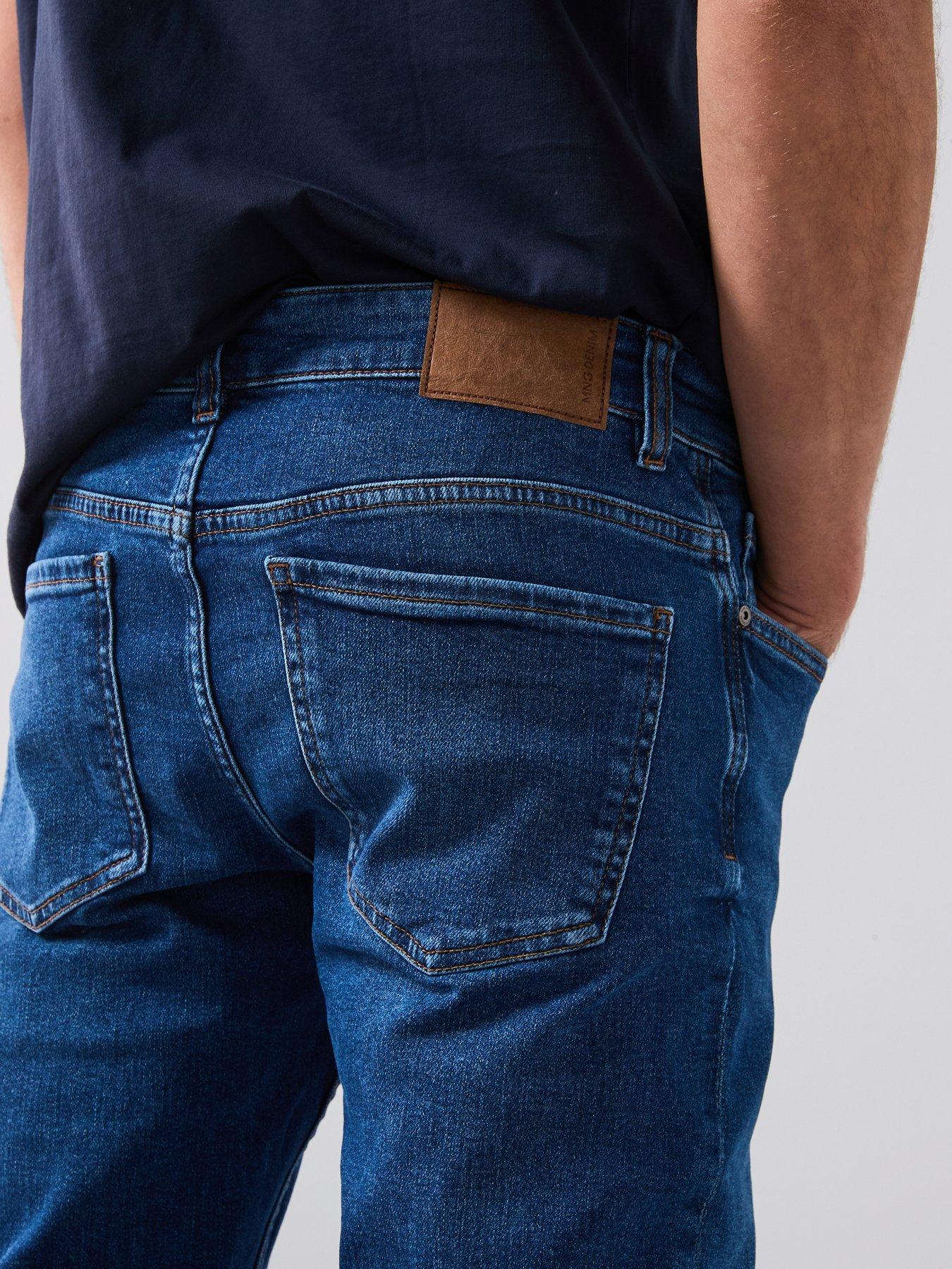  image of mango-jude-skinny-fit-medium-wash-jeans