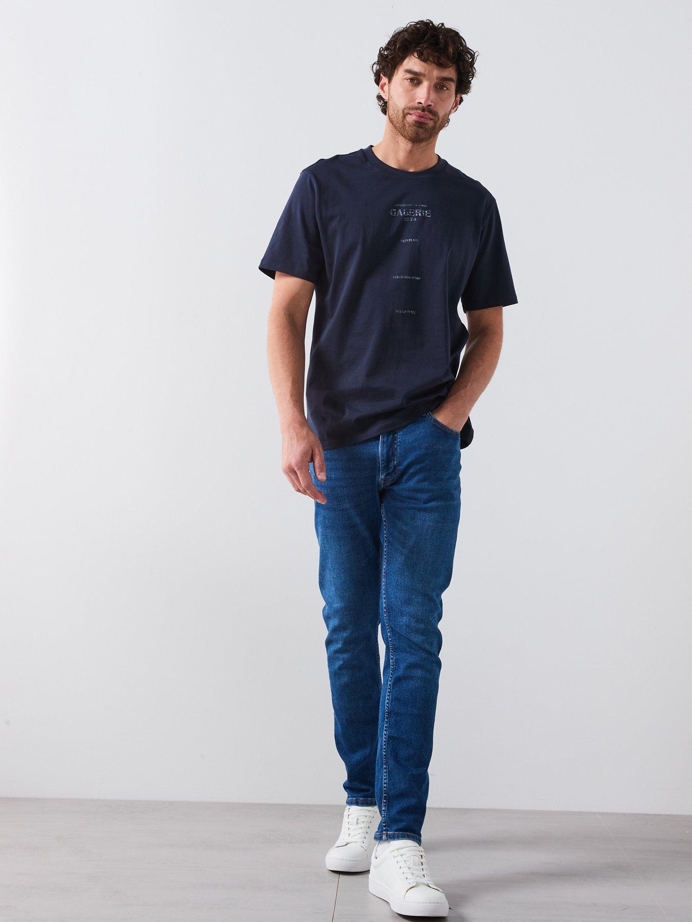  image of mango-jude-skinny-fit-medium-wash-jeans