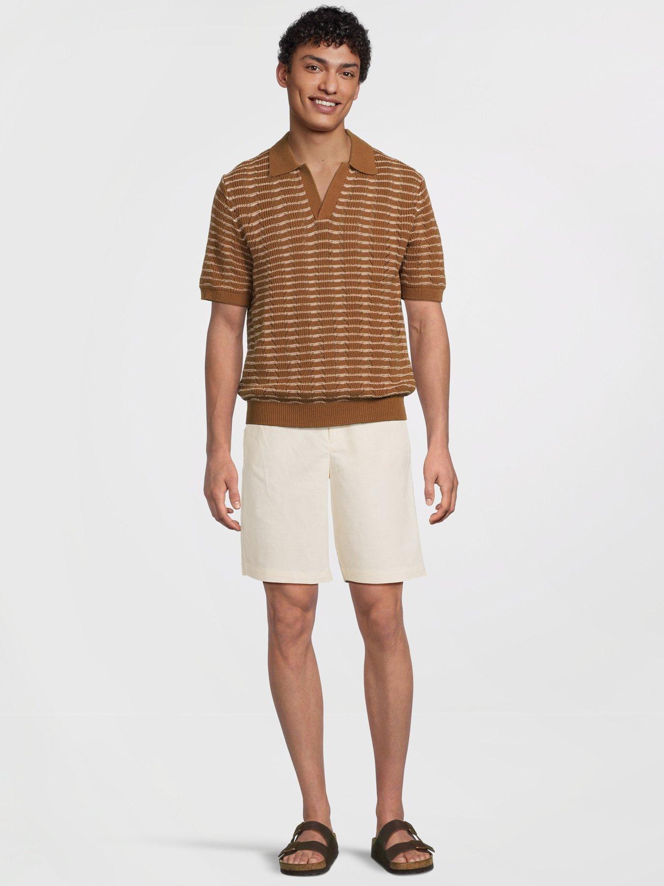  image of mango-cabrera-smart-casual-bermuda-shorts-beige
