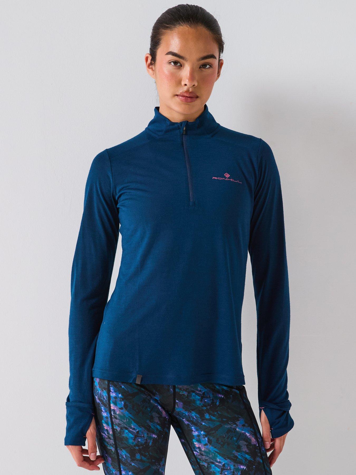 Ronhill Women's Running Tech Merino 1/2 Zip - Navy