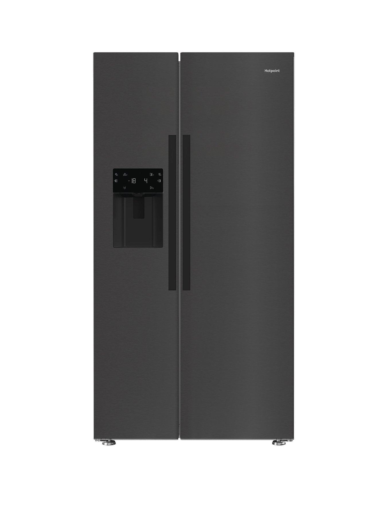 undefined Hotpoint - HPG26574WXBR5UK - Dual No Frost Side-by-side Fridge Freezer - Dark Silver