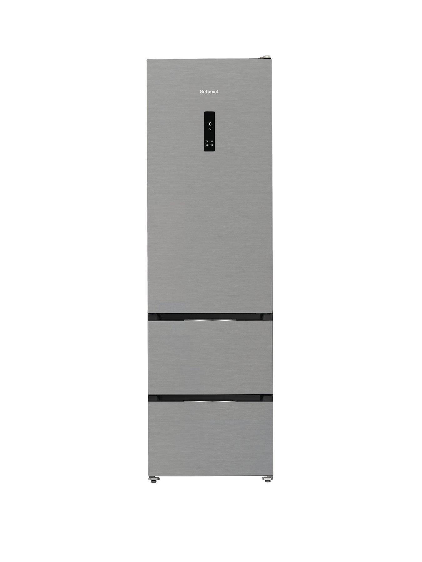  image of hotpoint-hpkf5351xp4uk-dual-no-frost-fridge-freezer-silver