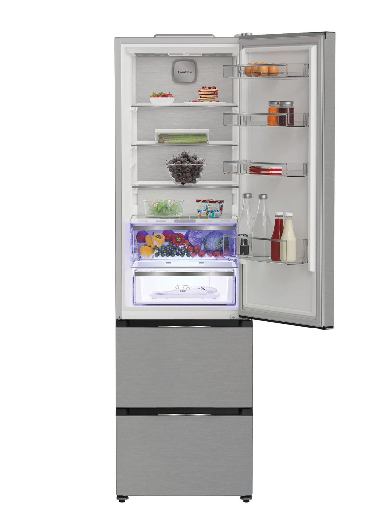  image of hotpoint-hpkf5351xp4uk-dual-no-frost-fridge-freezer-silver