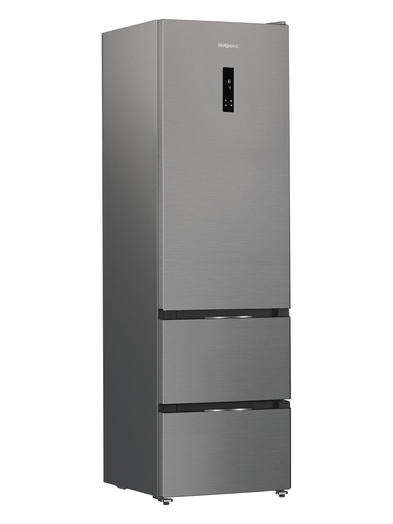  image of hotpoint-hpkf5351xp4uk-dual-no-frost-fridge-freezer-silver