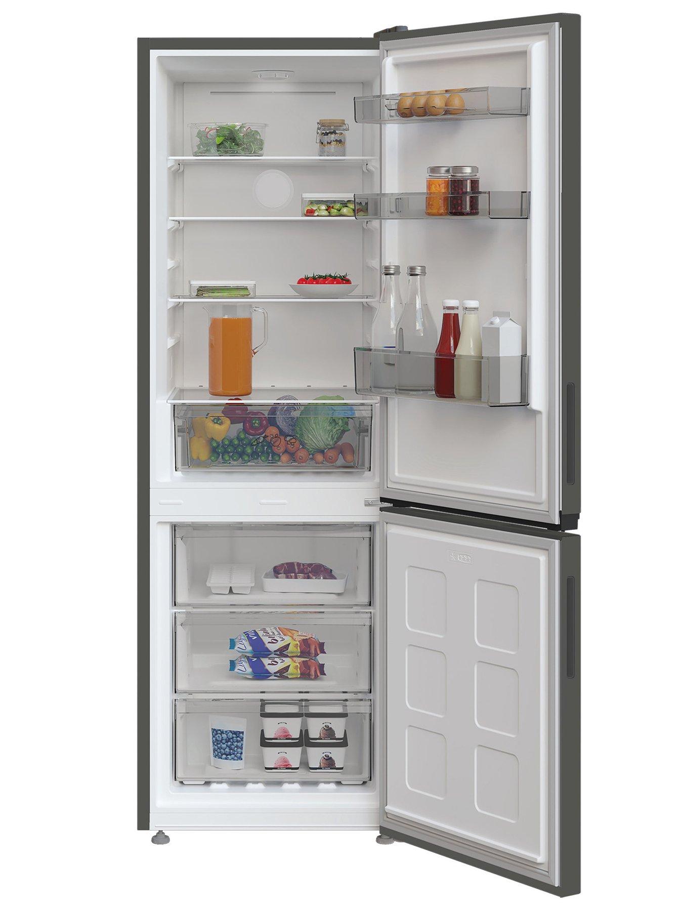  image of indesit-ink21411g4uk-6040-total-no-frost-fridge-freezer-grey