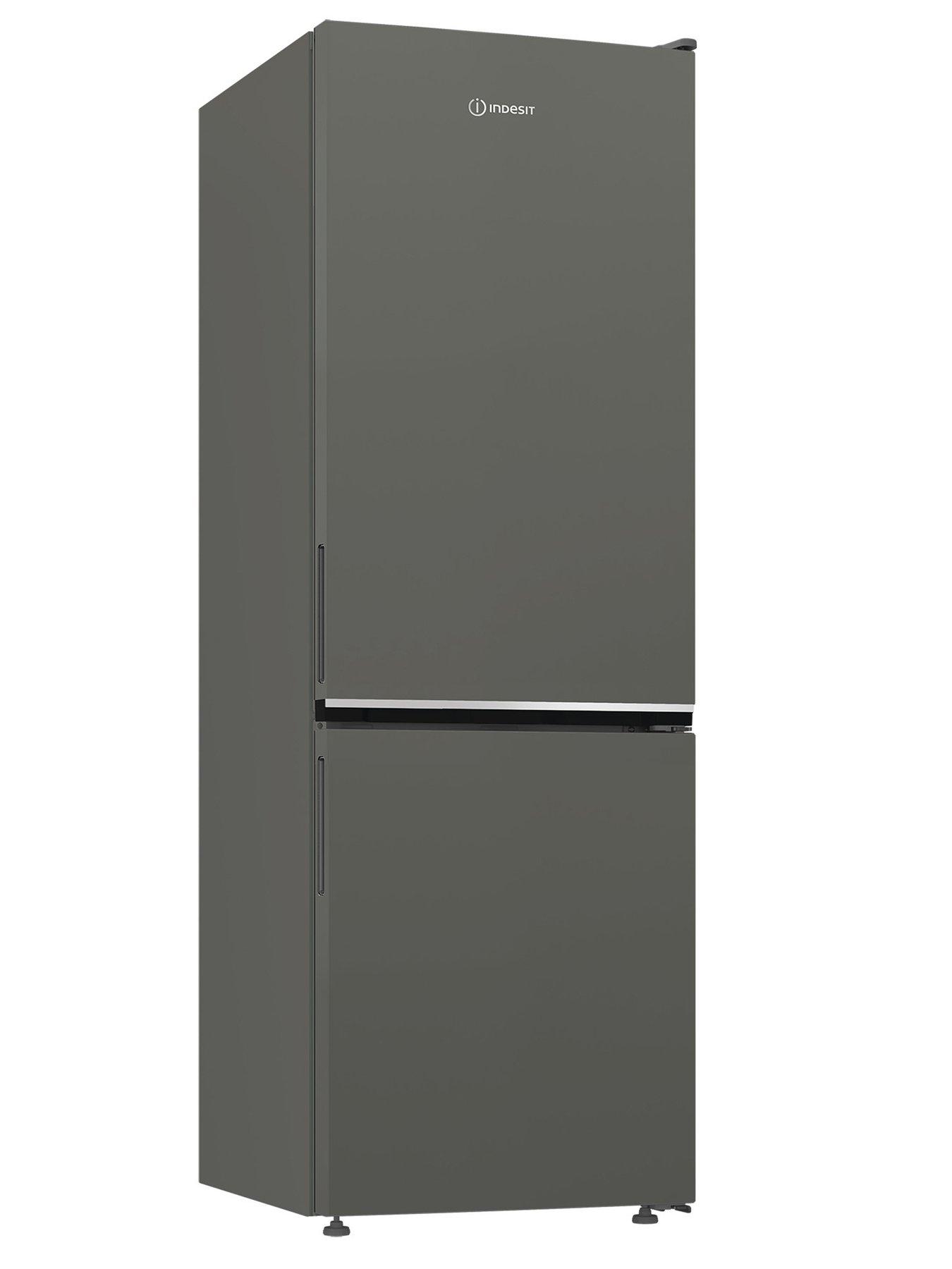  image of indesit-ink21411g4uk-6040-total-no-frost-fridge-freezer-grey