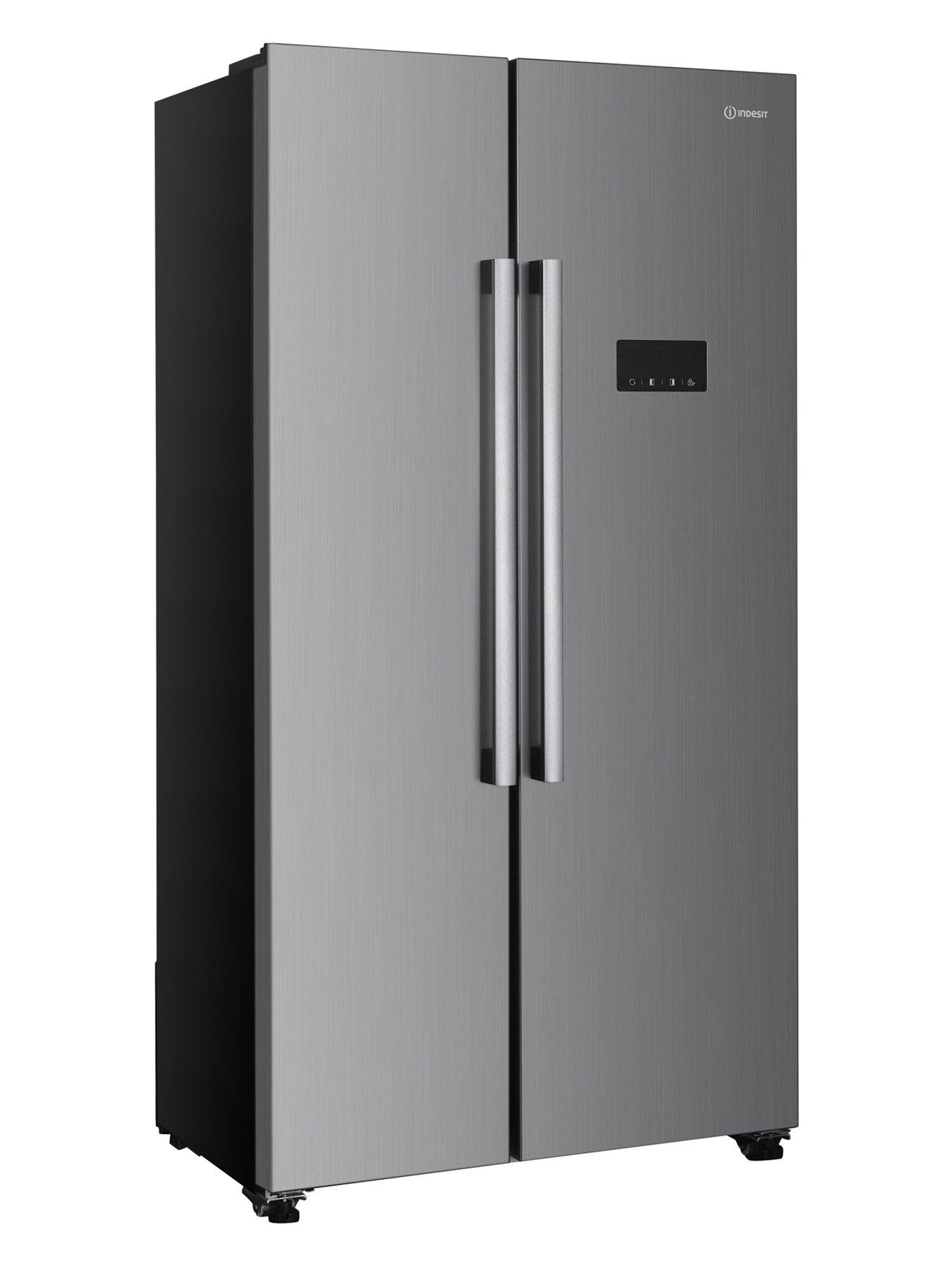  image of indesit-ingf6441xp4uk-american-side-by-side-442lnbsptotal-no-frost-fridge-freezer-silver