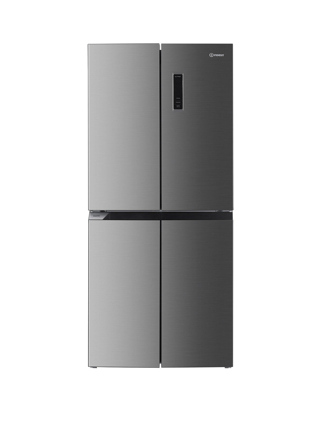 Indesit INGF6421XP4UK Total No Frost 421L American Side-by-Side Fridge Freezer - Silver