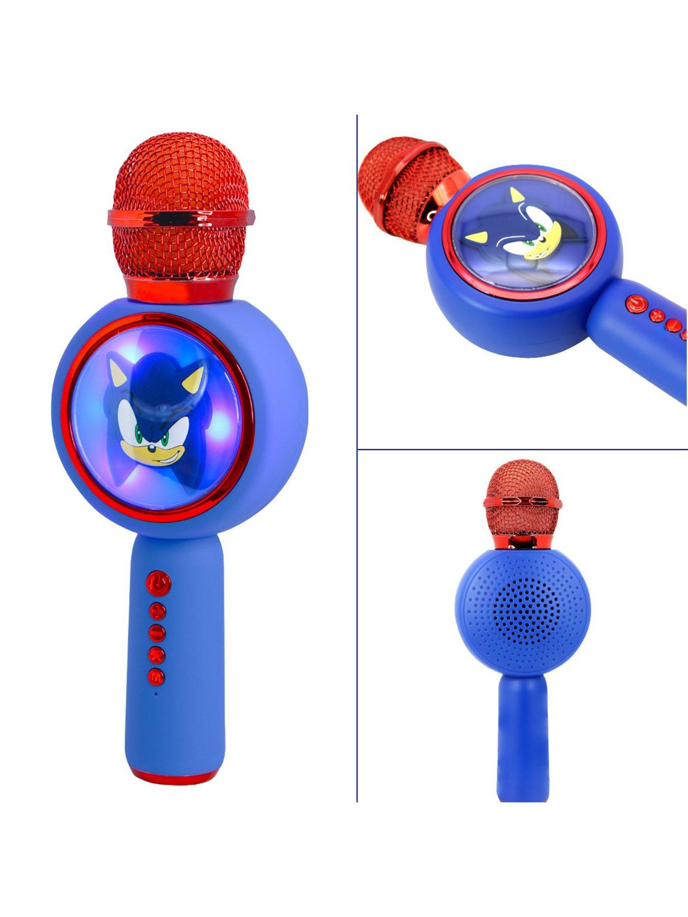  image of sonic-the-hedgehog-kids-wireless-headphones-and-microphone-speaker-with-led-lights