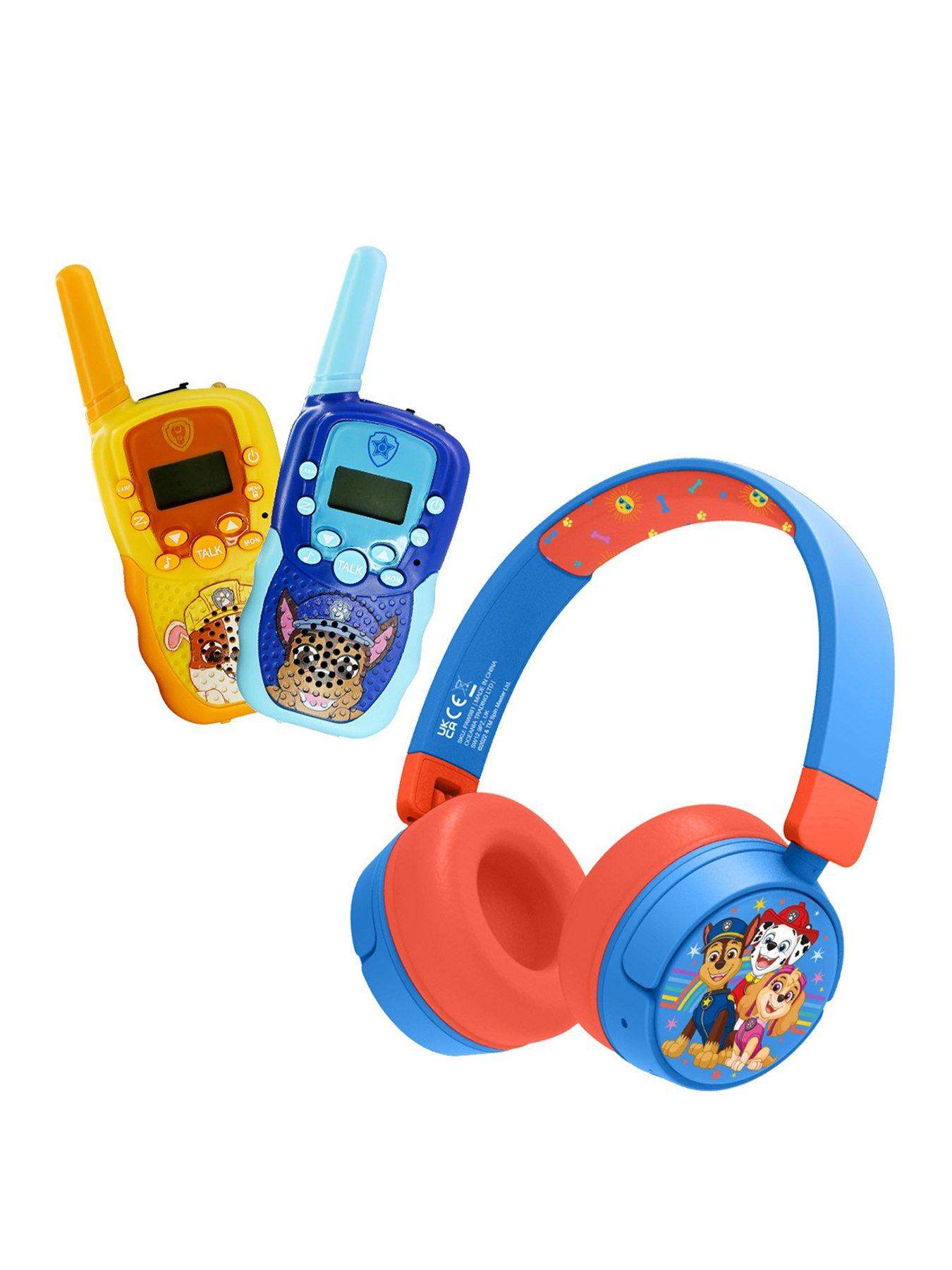 Paw Patrol Walkie Talkie set and Wireless Headphones