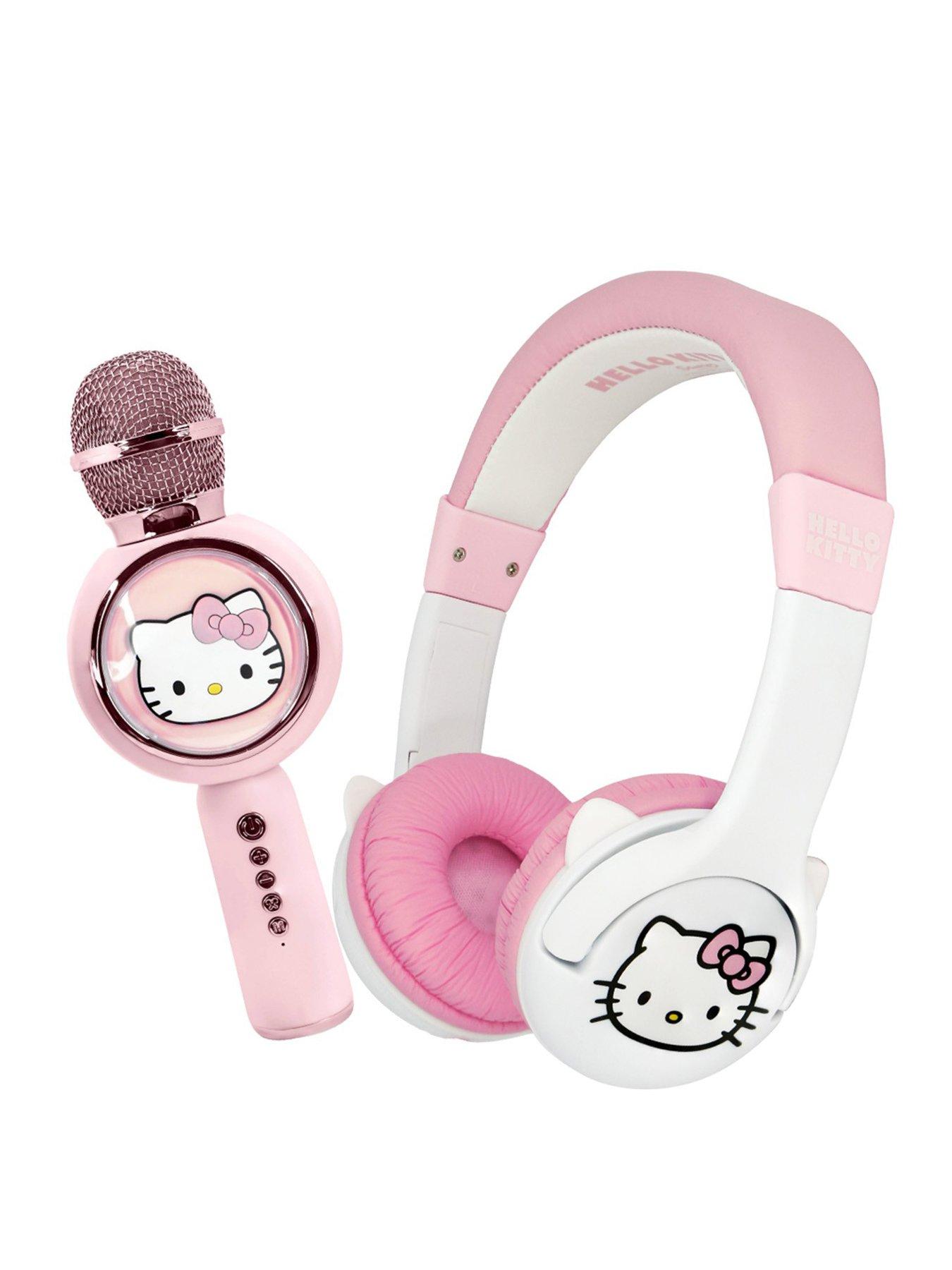 undefined Rubber ear Headphones and Karaoke Microphone with Wireless Speaker and LED Lights
