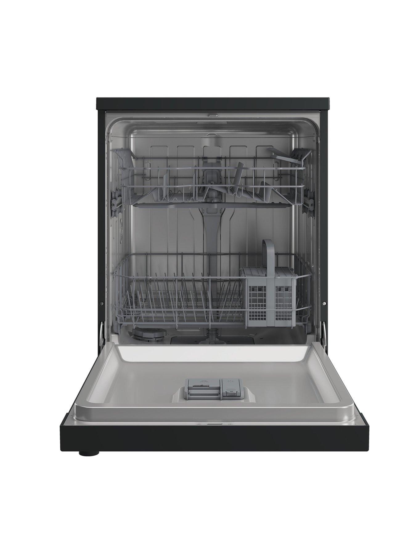  image of indesit-in2fe13dt9auk-60cm-widenbspfreestanding-13-settingnbspdishwasher-dark-silver