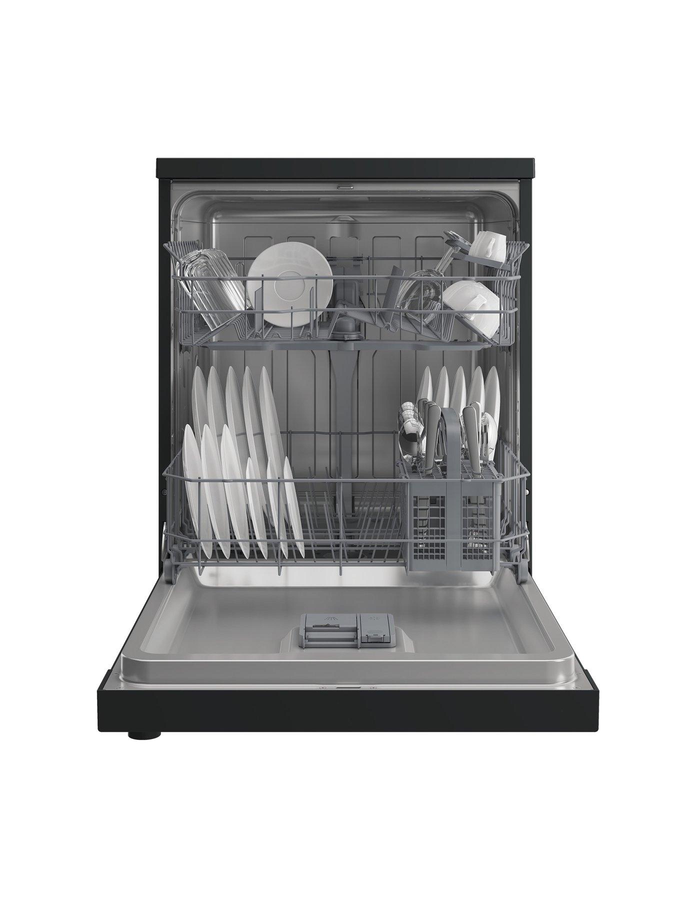  image of indesit-in2fe13dt9auk-60cm-widenbspfreestanding-13-settingnbspdishwasher-dark-silver