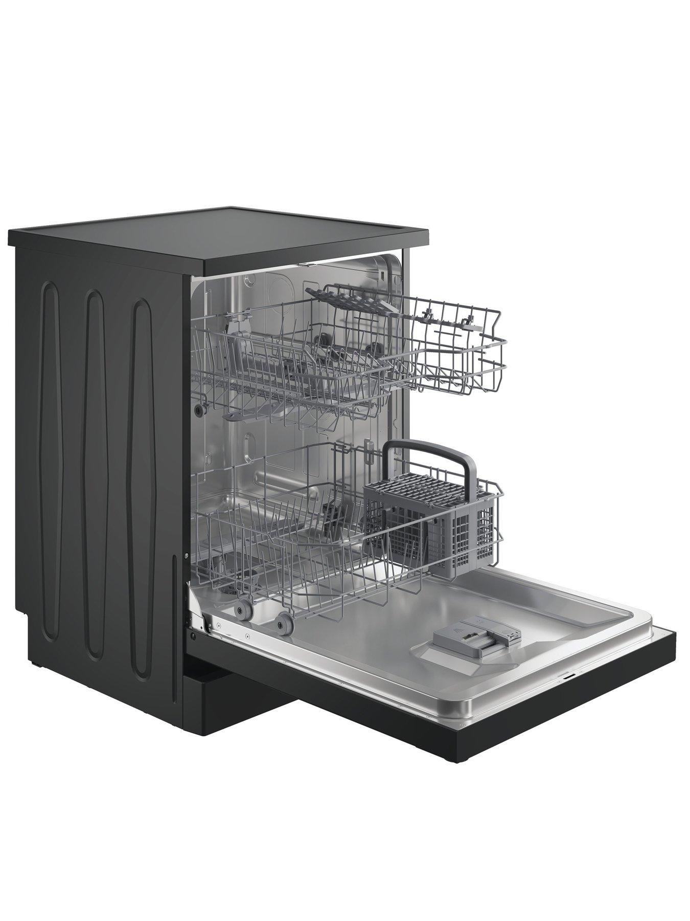  image of indesit-in2fe13dt9auk-60cm-widenbspfreestanding-13-settingnbspdishwasher-dark-silver
