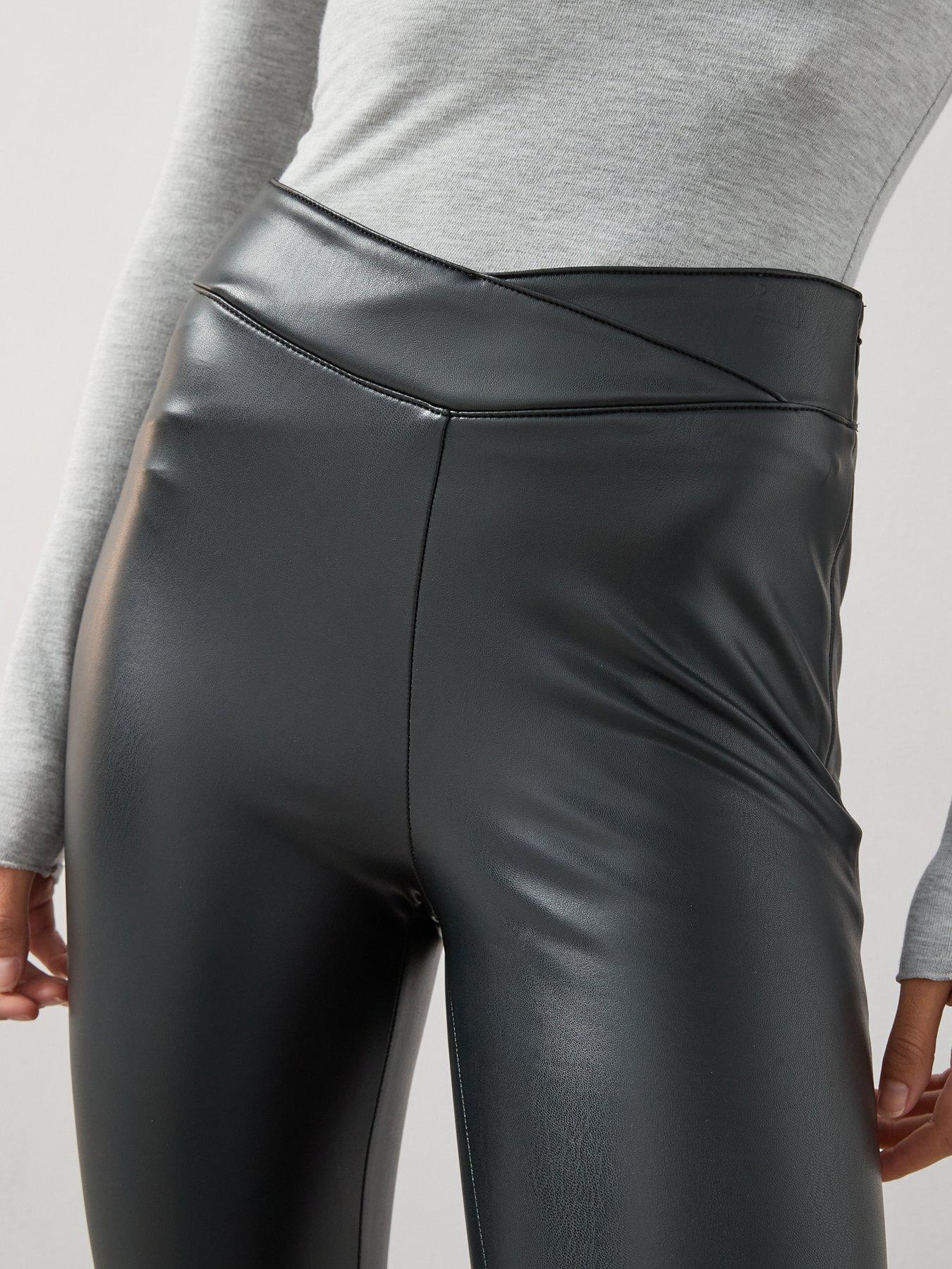 Image 6 of 6 of V by Very Faux Leather Leggings - Black
